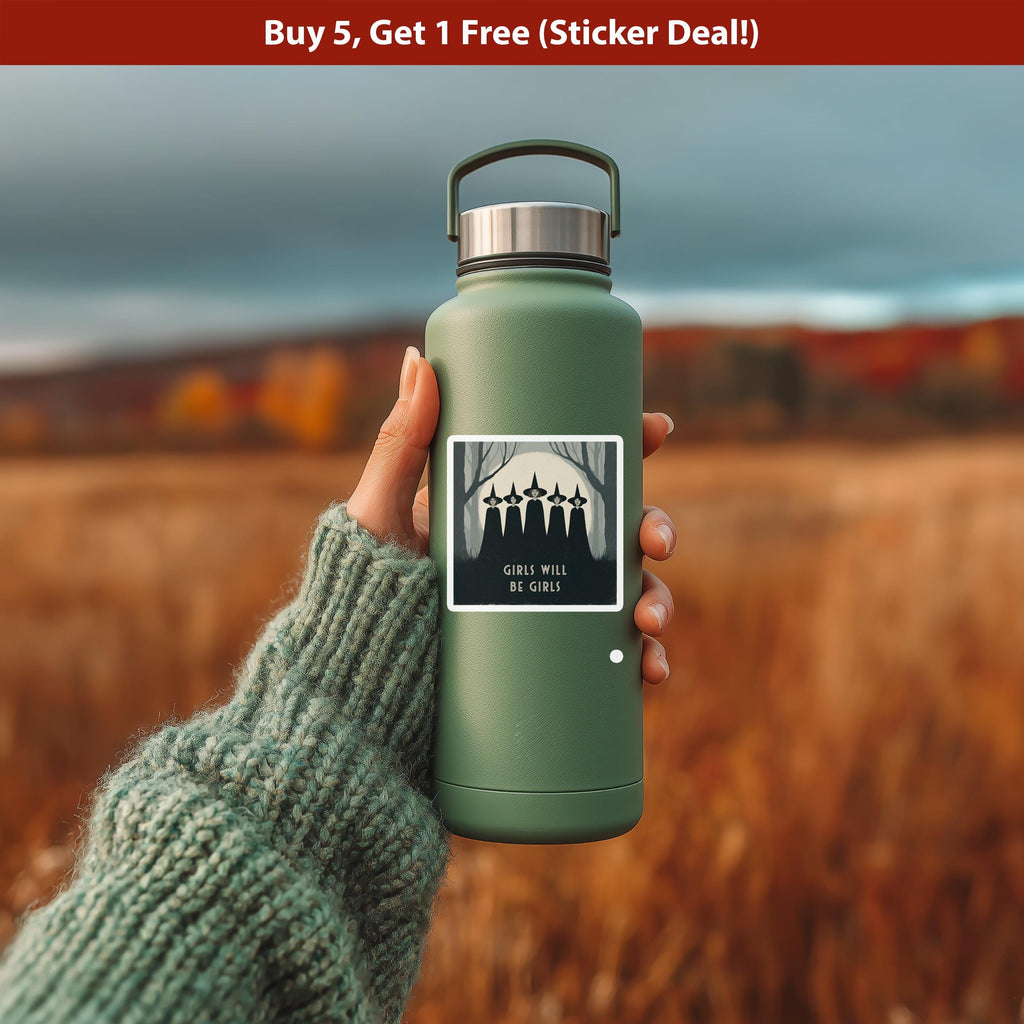 Girls Will Be Girls Sticker, Witchcraft Dark Academia Coven Vinyl Decal