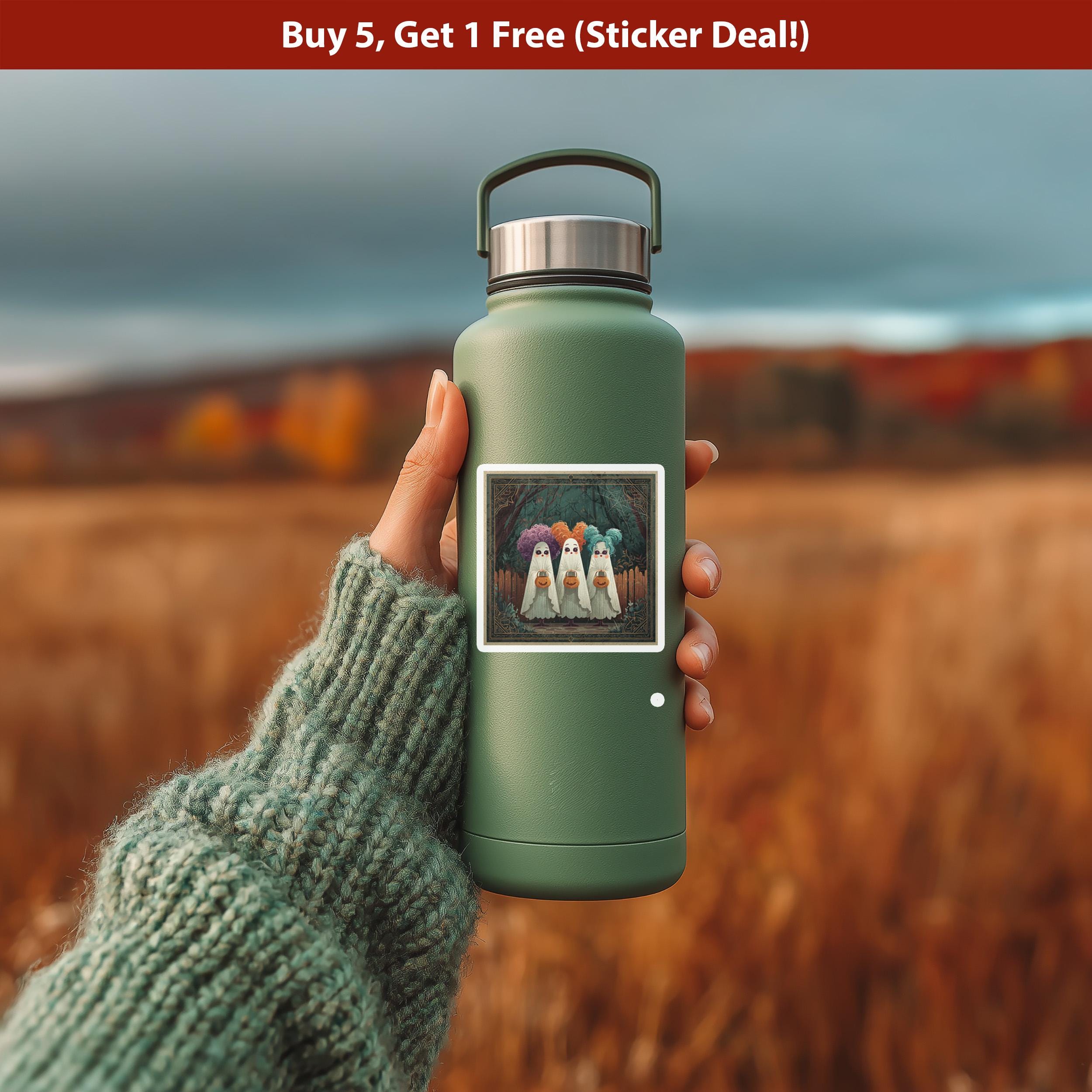 Halloween squad Sticker, Trick or Treat Waterproof funny Vintage Retro Spooky Decal