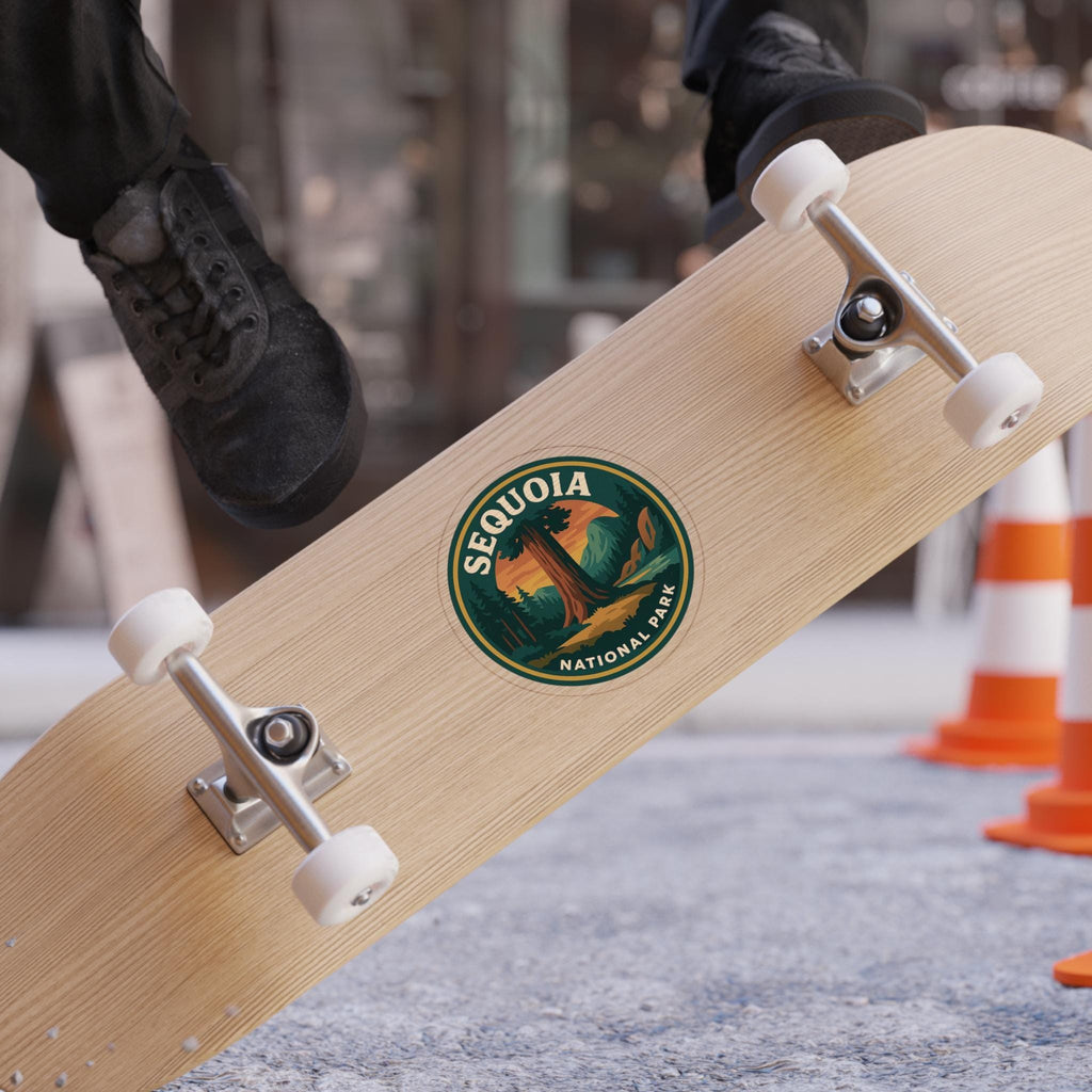 Sequoia National Park Car Sticker, Retro Vinyl Decal Bumper Sticker, Vintage Waterproof Camping