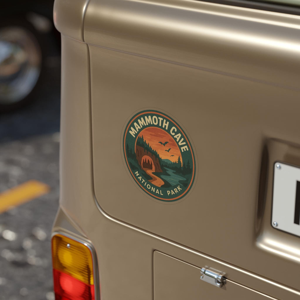 Mammoth Cave National Park Car Sticker, Retro Vinyl Decal Bumper Sticker, Vintage Waterproof Camping