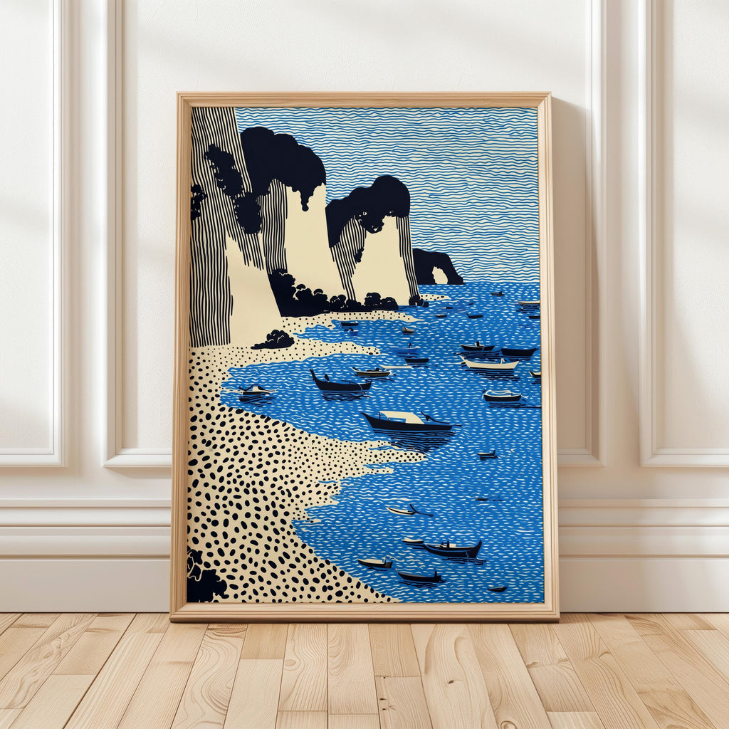 Phuket Wall Art, Thailand Beach Landscape Print, Coastal Large Size Poster Travel Gift Canvas