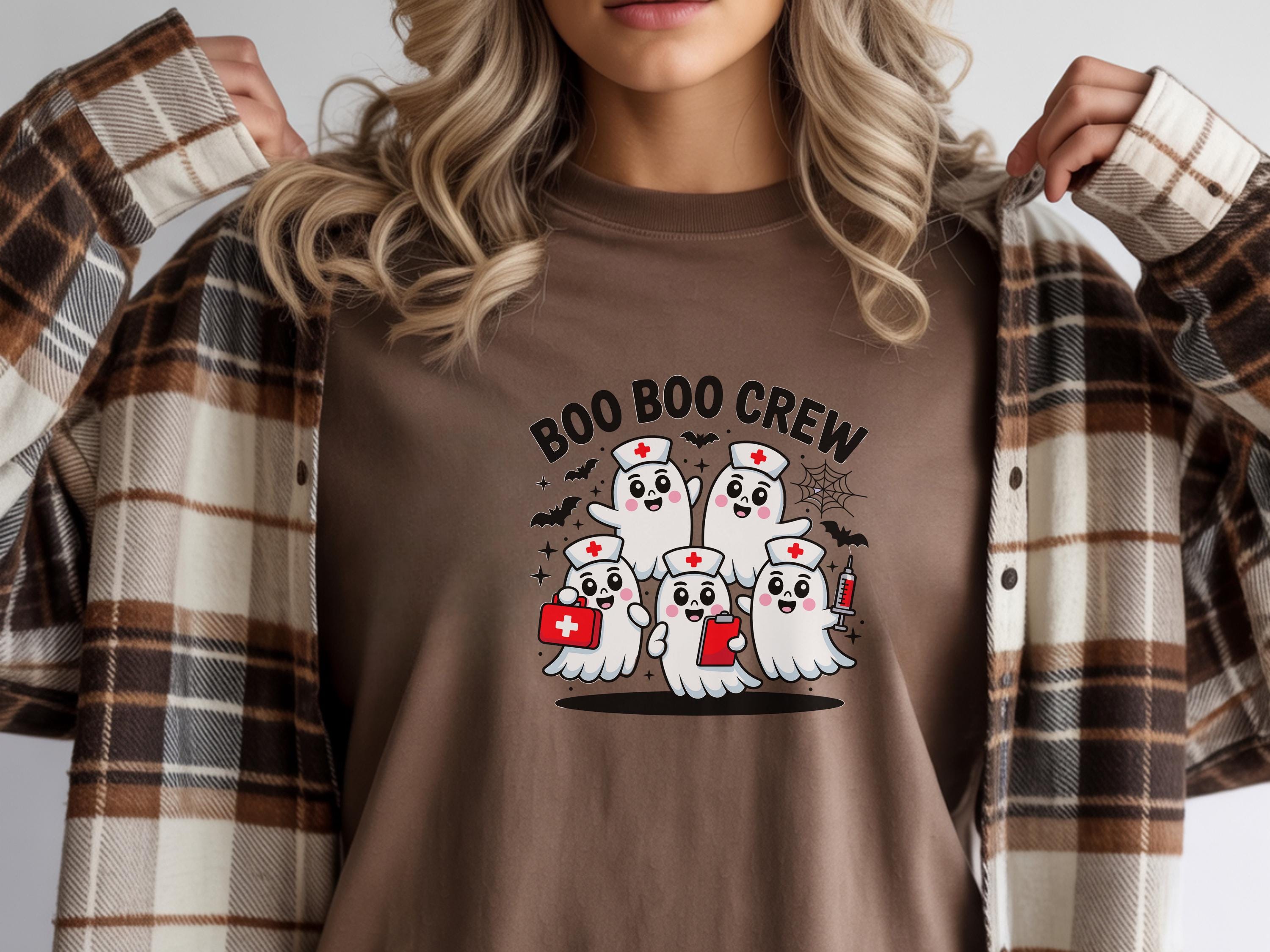 Cute Boo Boo Crew Halloween Nurse shirt, Medical crew Cute Ghost Sweatshirt, Funny Fall Spooky Season Gift for Nurse or Healthcare Worker