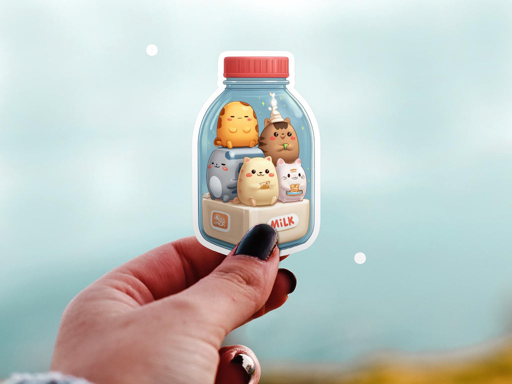 Bubble Tea Sticker: Waterproof Vinyl Decal for Laptop, Tumbler