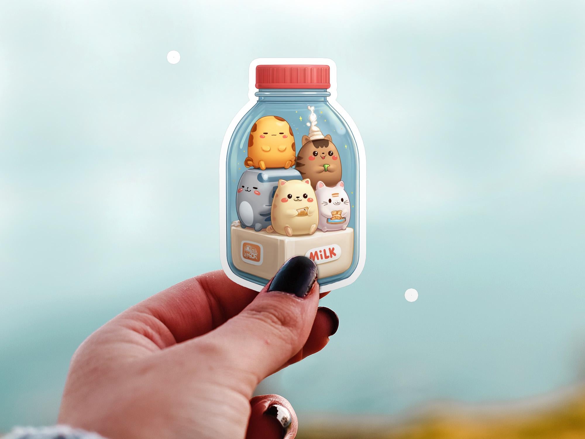 Bubble Tea Sticker: Waterproof Vinyl Decal for Laptop, Tumbler