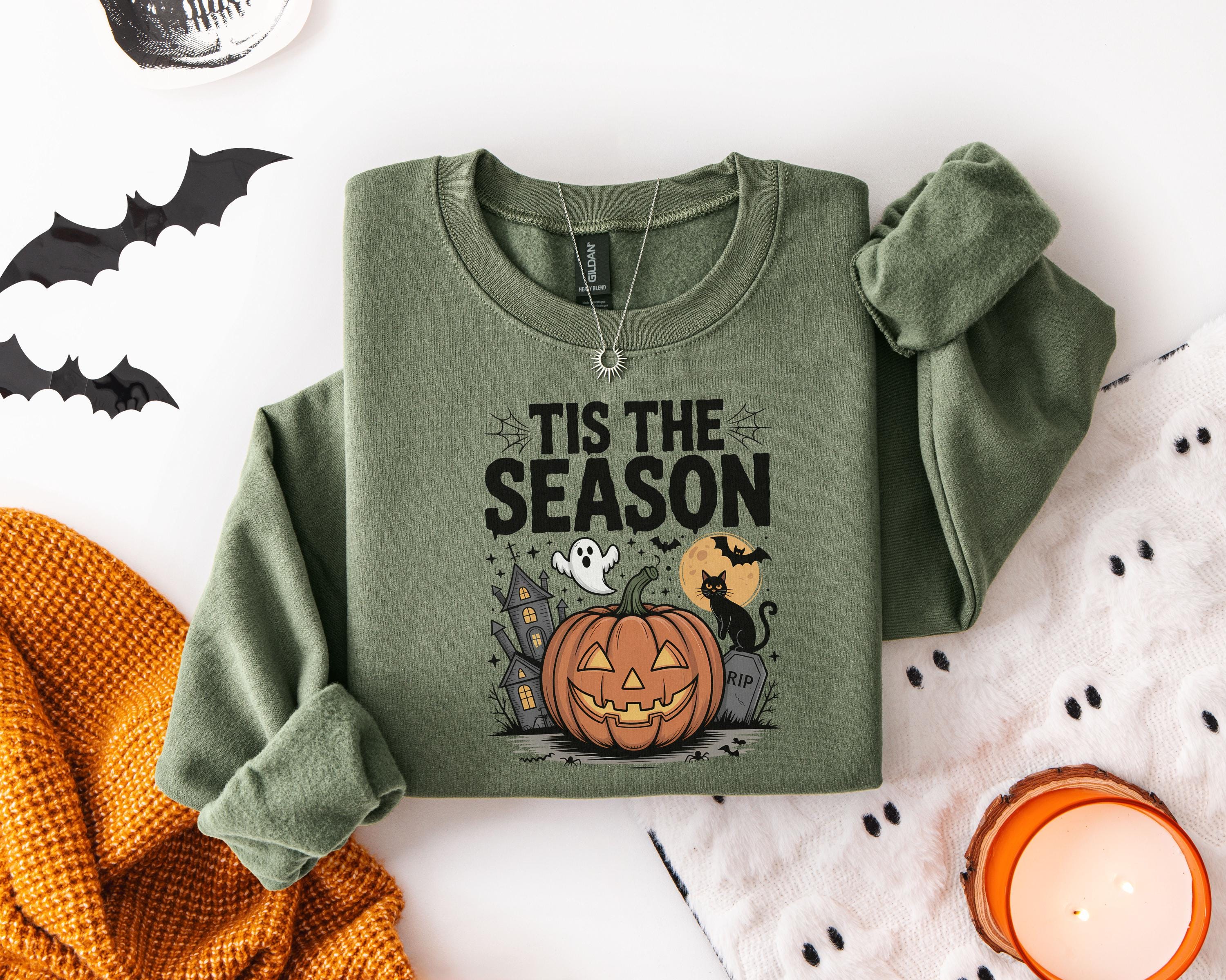 Funny Halloween Nurse Sweatshirt: Spooky Ghost, Pumpkin Fall Shirt