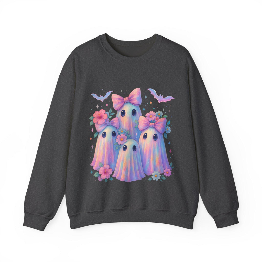 Cute Ghost Friends Sweatshirt, Kawaii Pastel Halloween Sweater, Spooky Cute Ghosts Crewneck, Cozy Fall Ghost Shirt, Halloween Gift