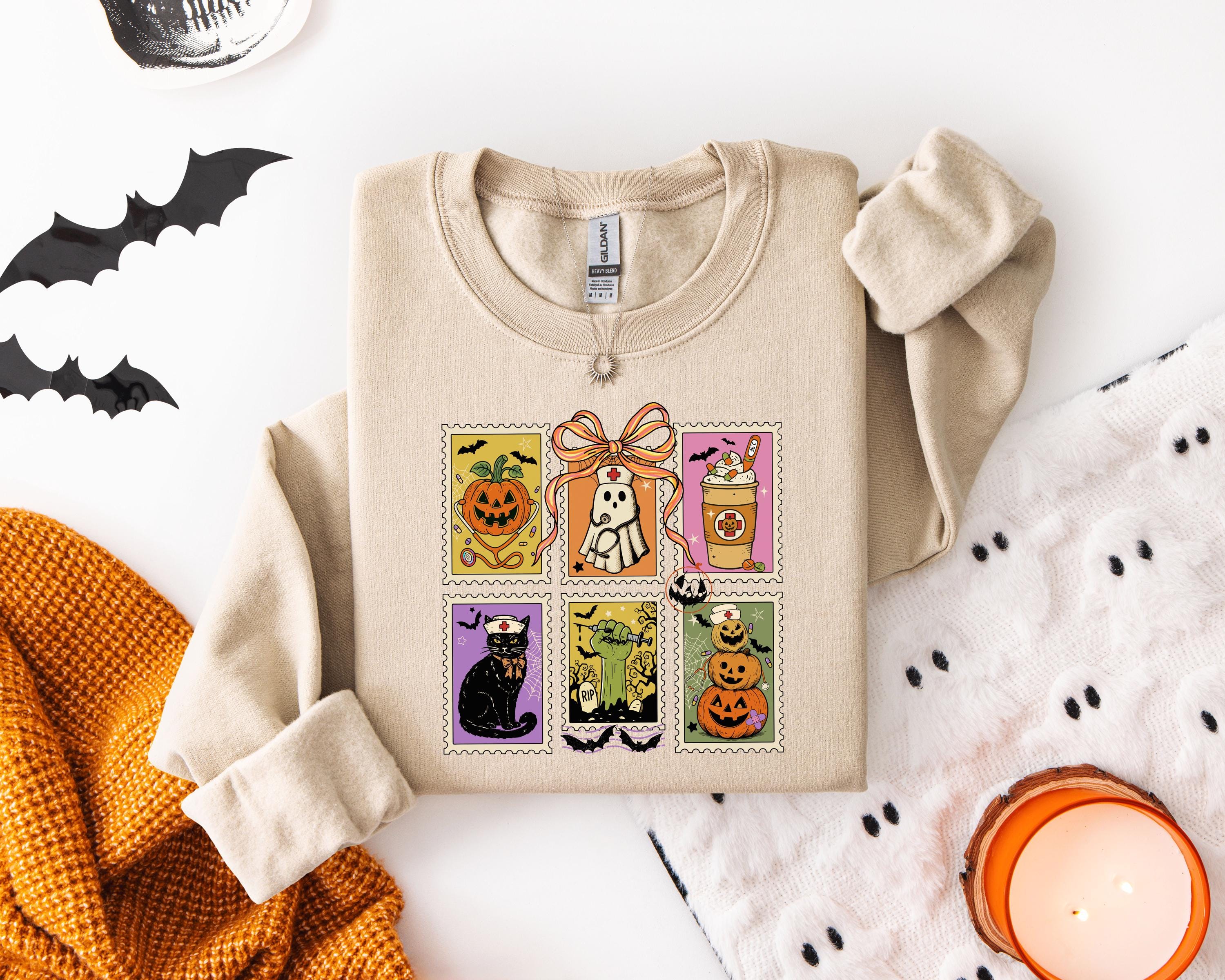 Halloween Nurse Sweatshirt: Spooky Season ER Crew Shirt