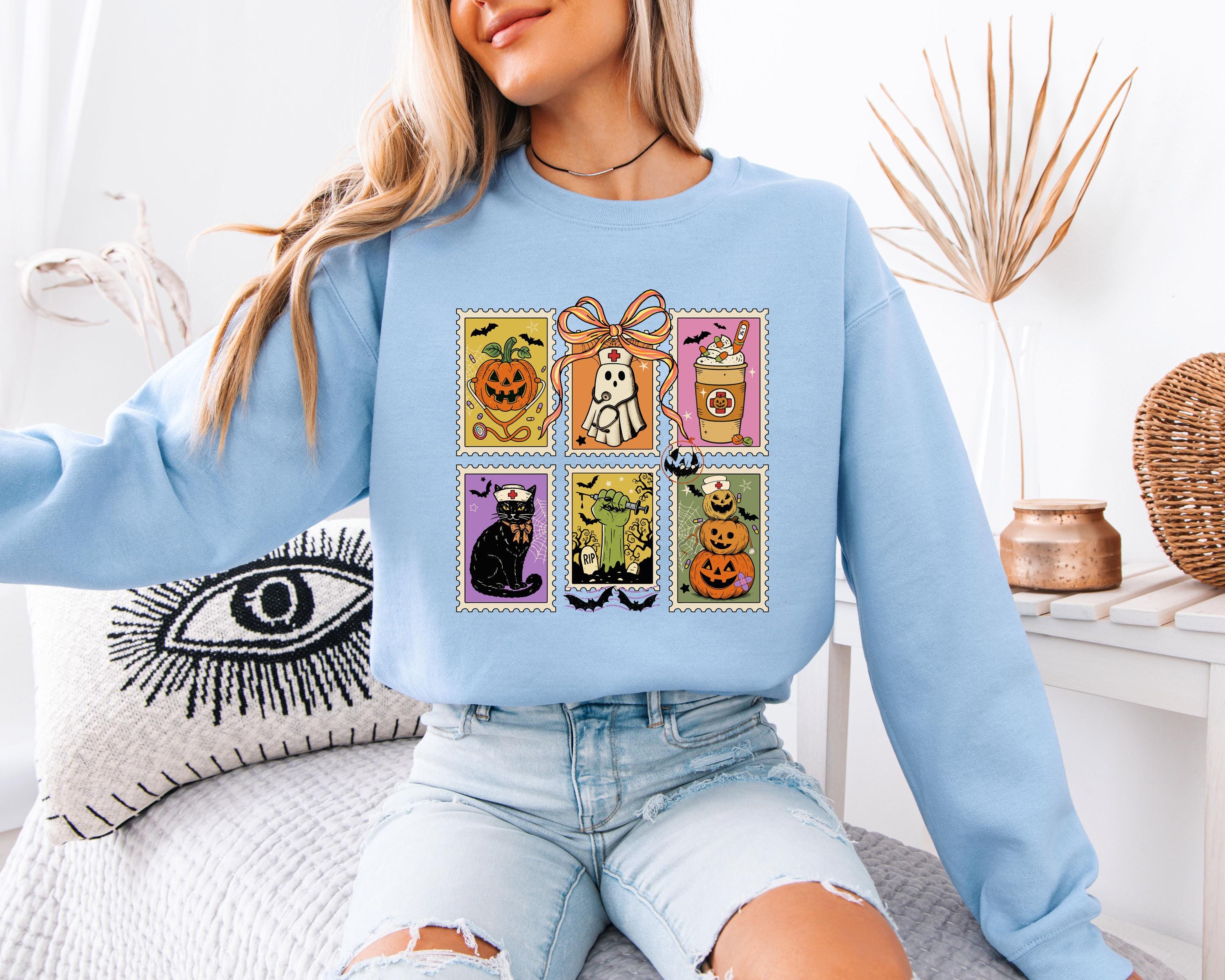 Halloween Nurse Sweatshirt: Spooky Season ER Crew Shirt