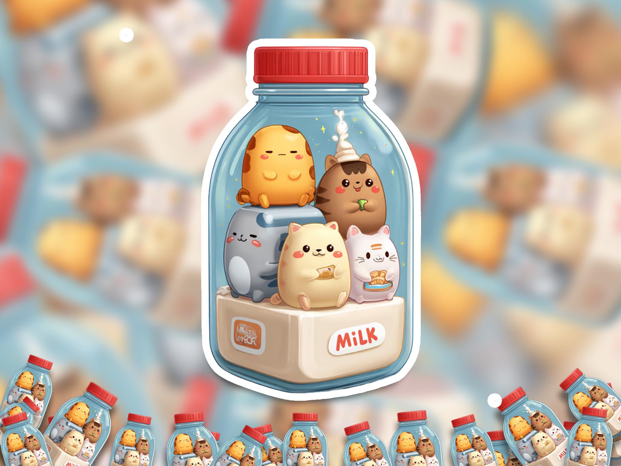 Bubble Tea Sticker: Waterproof Vinyl Decal for Laptop, Tumbler