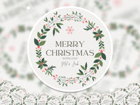 Personalized Christmas Sticker: Waterproof Vinyl Decal for Tumblers