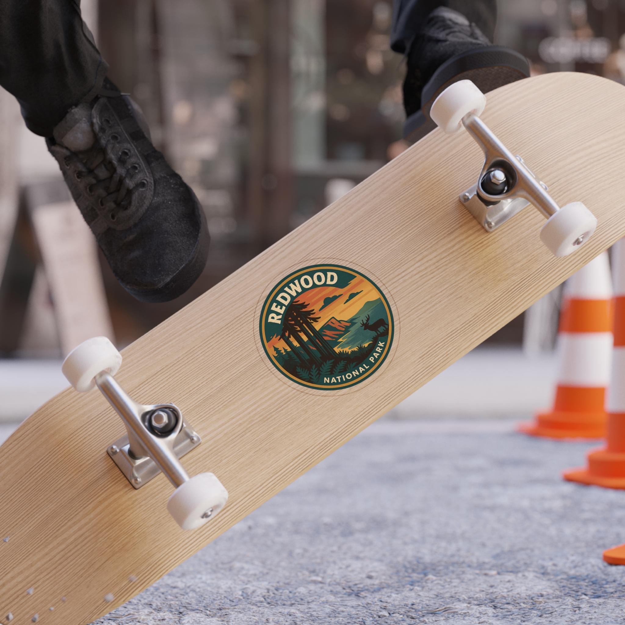 Redwood National Park Car Sticker, Retro Vinyl Decal Bumper Sticker, Vintage Waterproof Camping