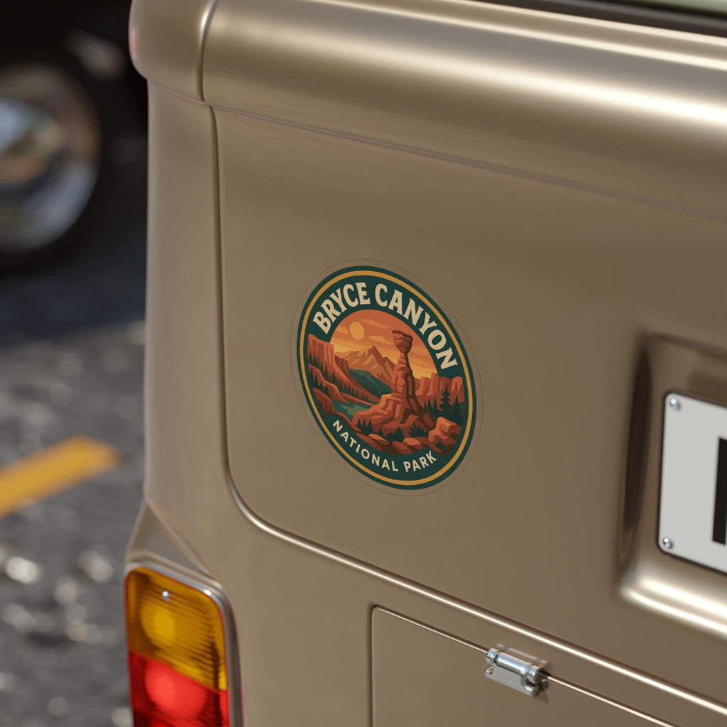 Bryce Canyon National Park Car Sticker, Retro Vinyl Decal Bumper Sticker, Vintage Waterproof Camping
