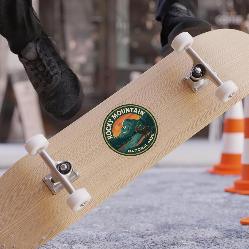 Rocky Mountain National Park Car Sticker, Retro Vinyl Decal Bumper Sticker, Vintage Waterproof Camping