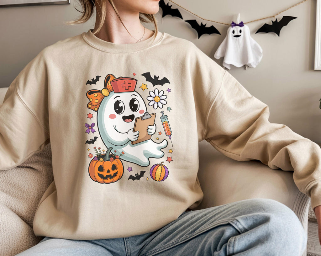 Nurse Halloween Sweatshirt, ER Crew , Nurse Life , Nurse Halloween , Halloween Gift For Nurse, Nurse , Halloween Nurse