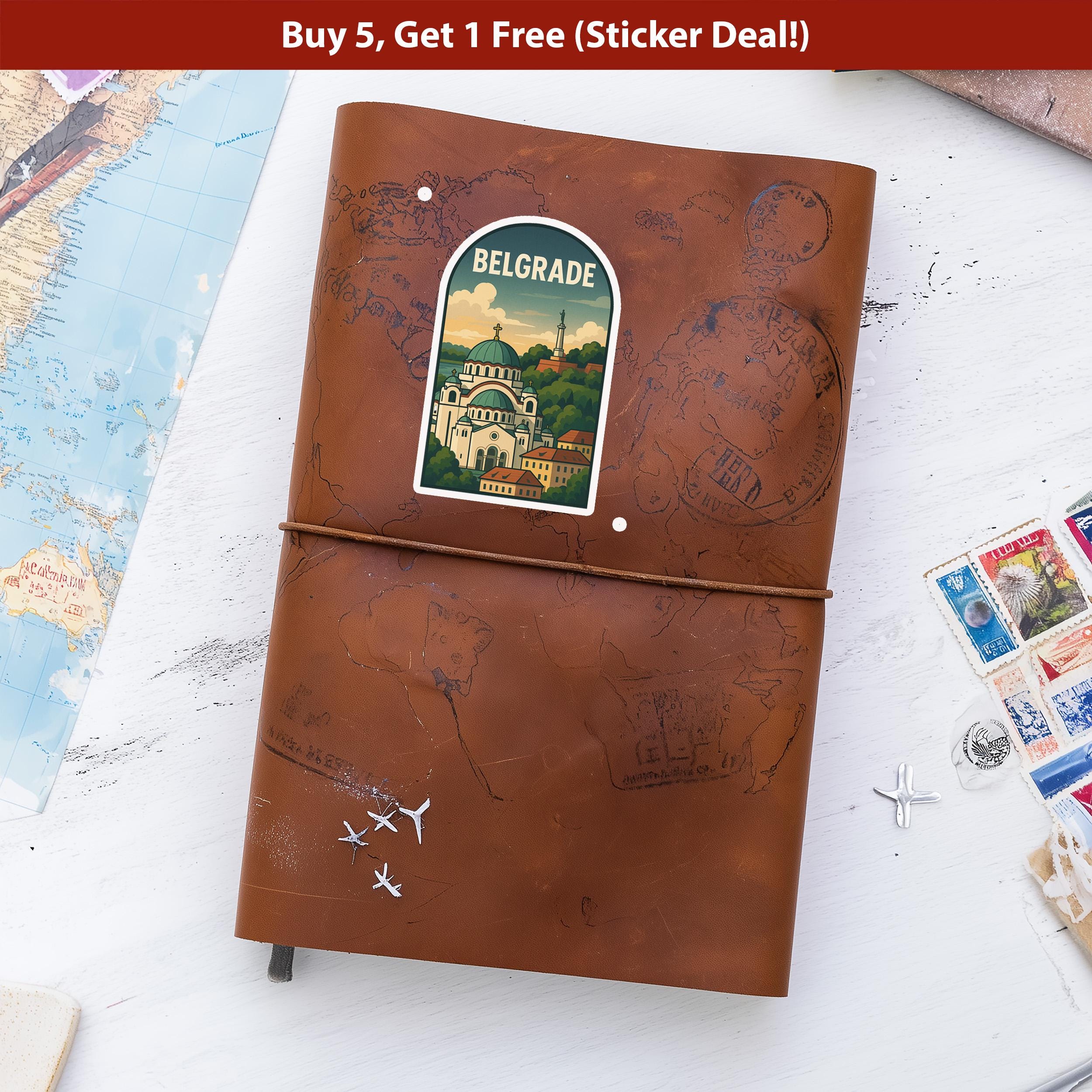 Zagreb Croatia Sticker, Vintage City Vinyl Decal, Retro Travel Lover Collection, Journal Scrapbook