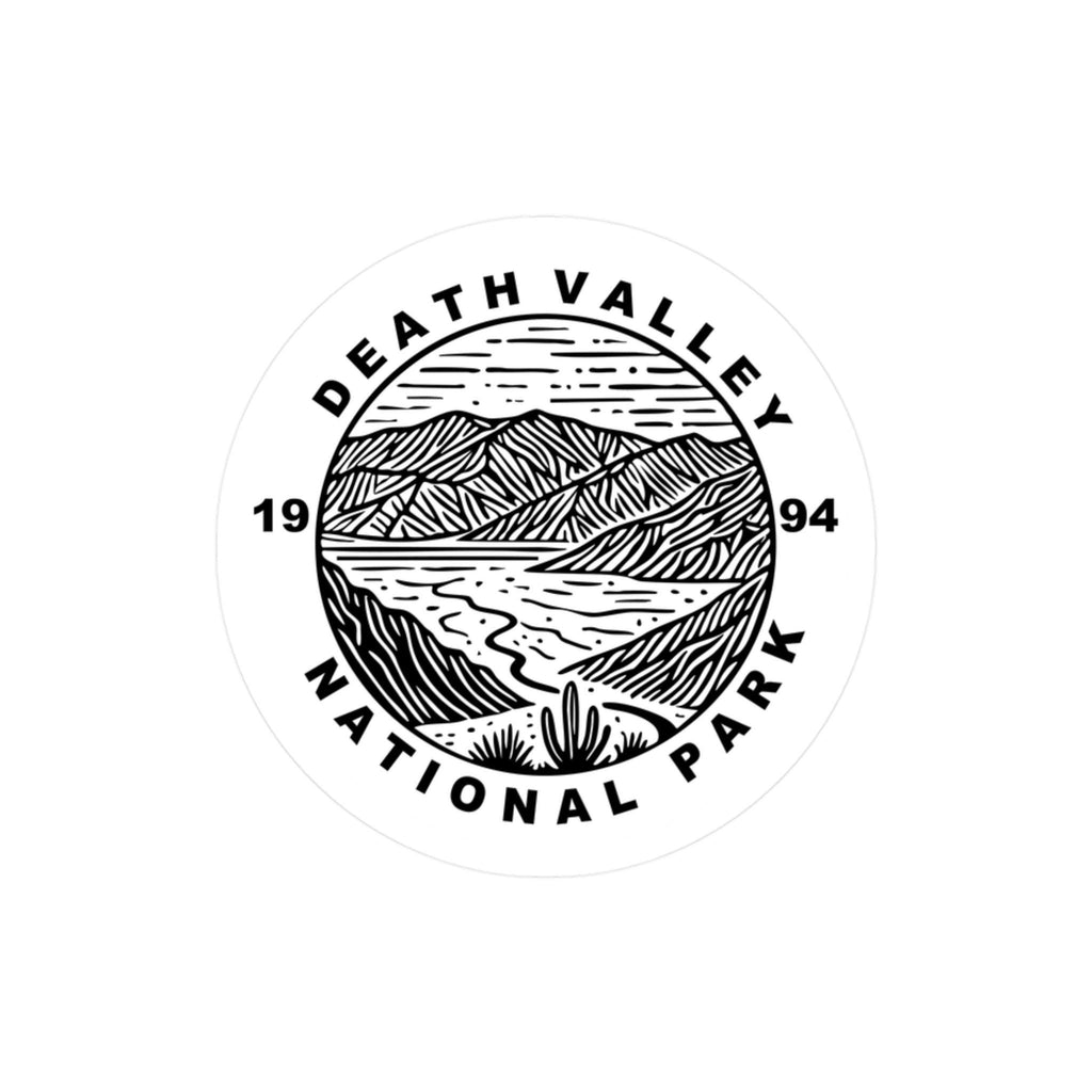 Death Valley National Park Sticker, Kiss-Cut Vinyl, Waterproof USA Decal Badge Collection