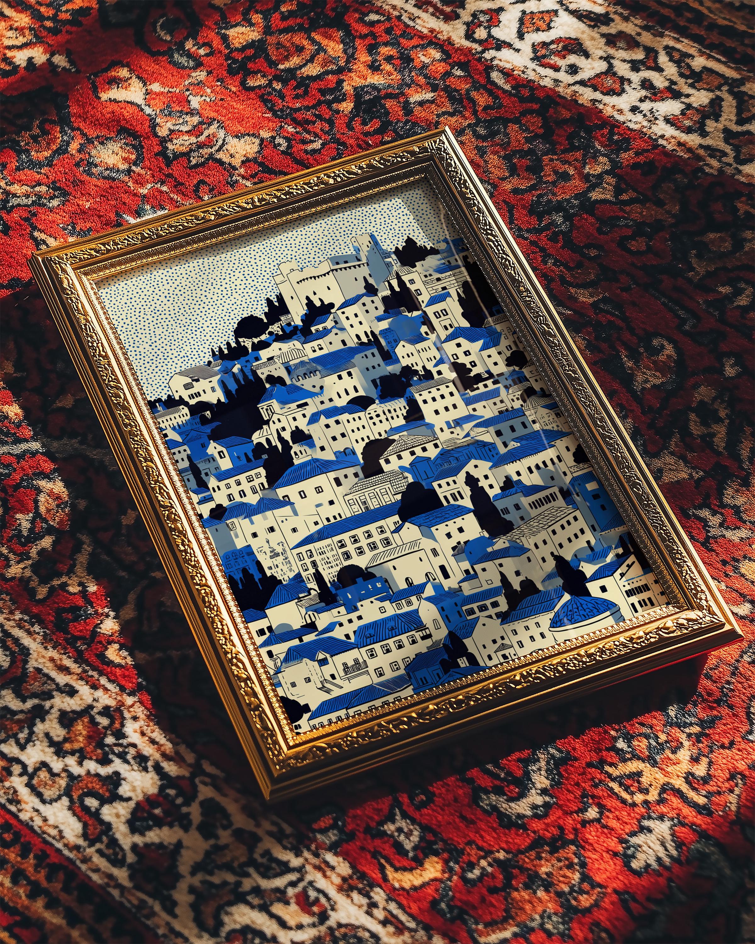 Dubrovnik Croatia Wall Art Print, Poster, Pop Art Modern Travel gift