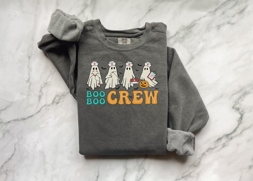 Boo Boo Crew Halloween Nurse Sweatshirt: Spooky Medical Shirt