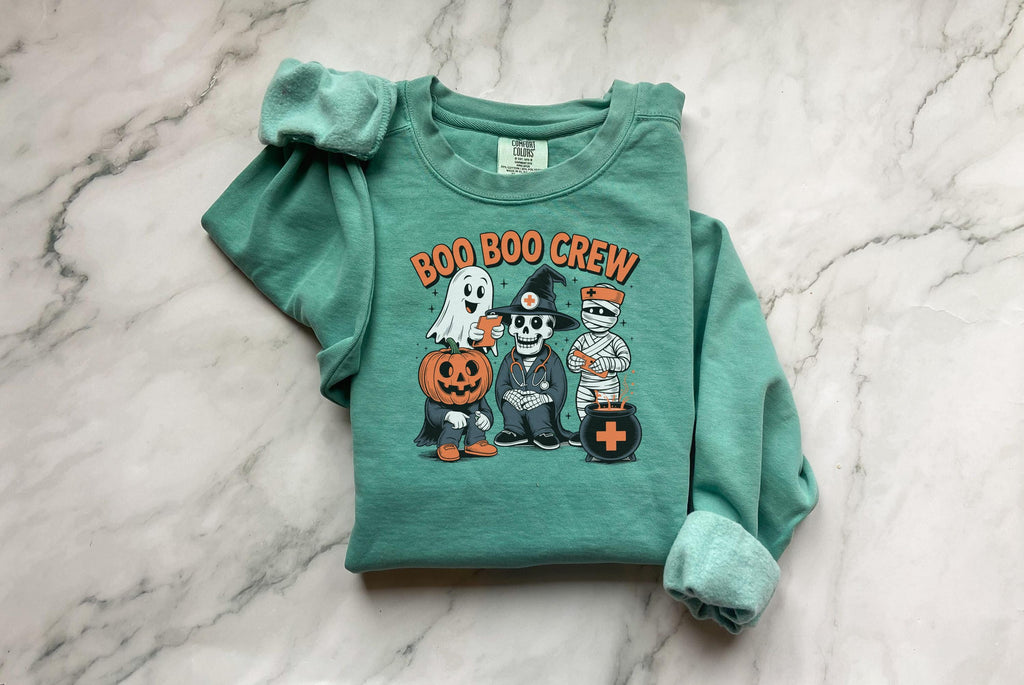 Boo Boo Crew Halloween Sweatshirt: Spooky Nurse Gift