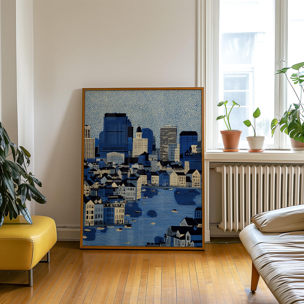Baltimore Maryland Print, Pop Art Modern Wall Art Poster Travel gift