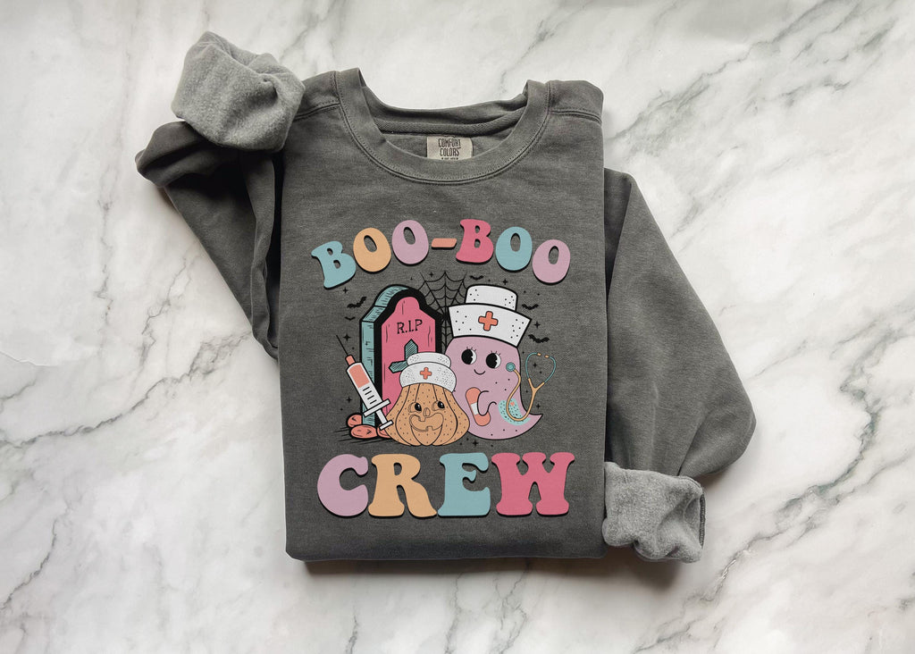 Retro Boo Boo Crew Nurse Shirt For Halloween Season, Cute Scary desgin, Gift Idea for Nurse & healthcare crew