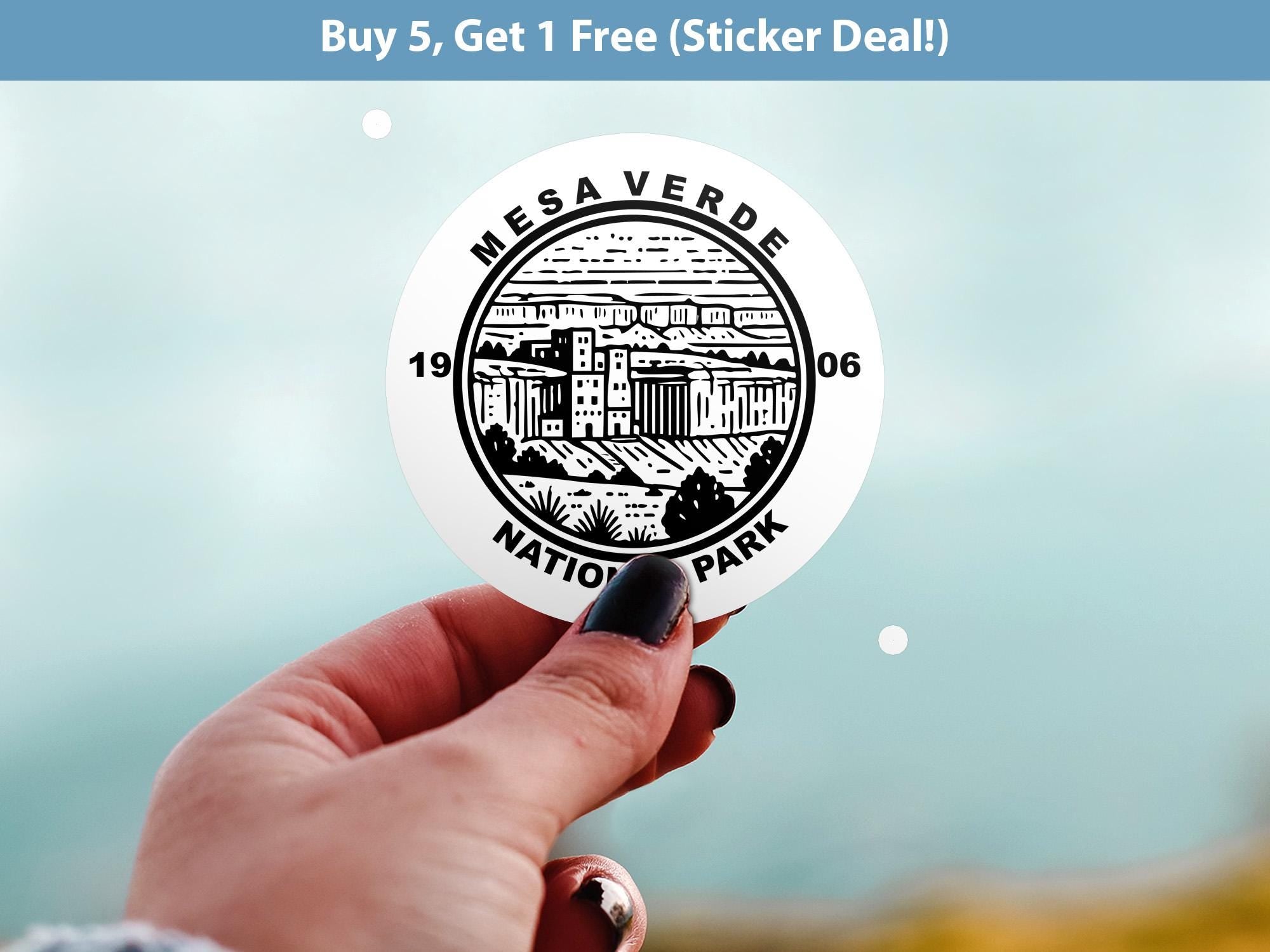 Mesa Verde National Park Sticker, Kiss-Cut Vinyl, Waterproof USA Decal Badge Collection