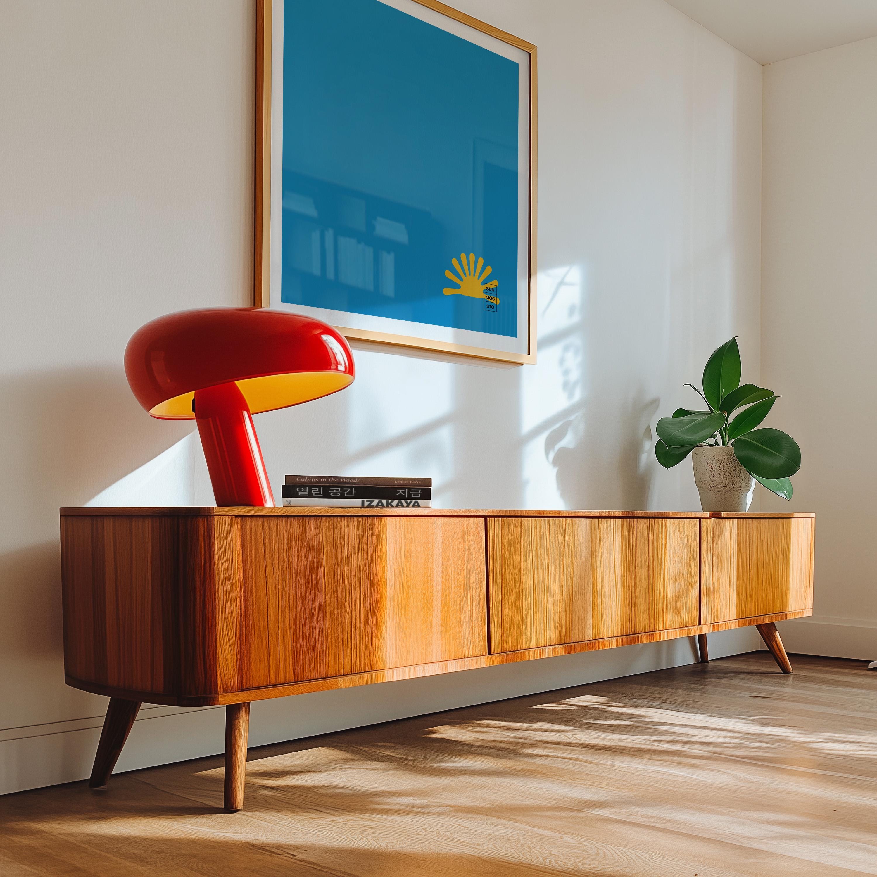 Rio Brazil Wall Art, Vintage Delft Blue Poster, City Print, Travel Home Decor