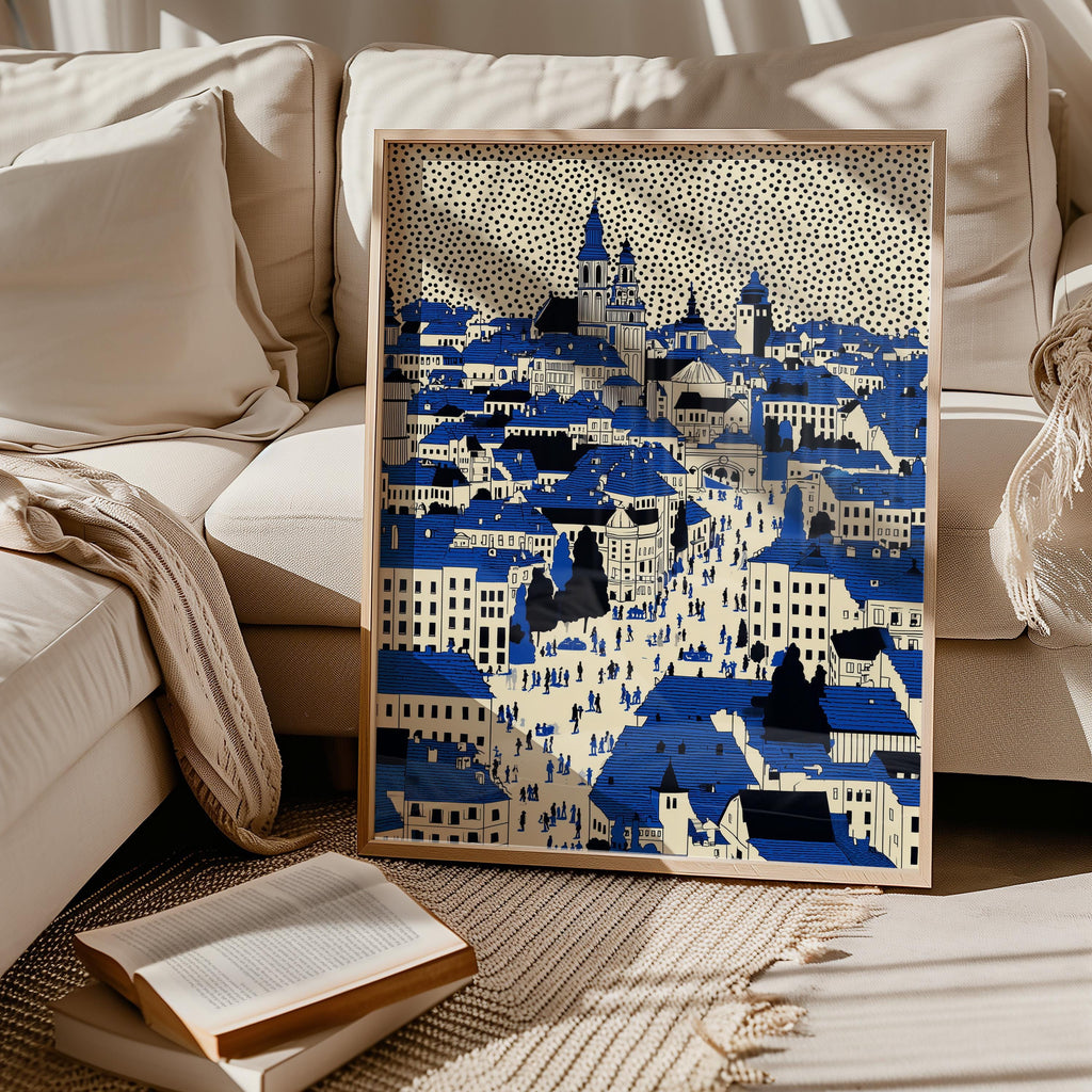 Krakow Poland Print, Pop Art Modern Wall Art Poster Polish Travel gift