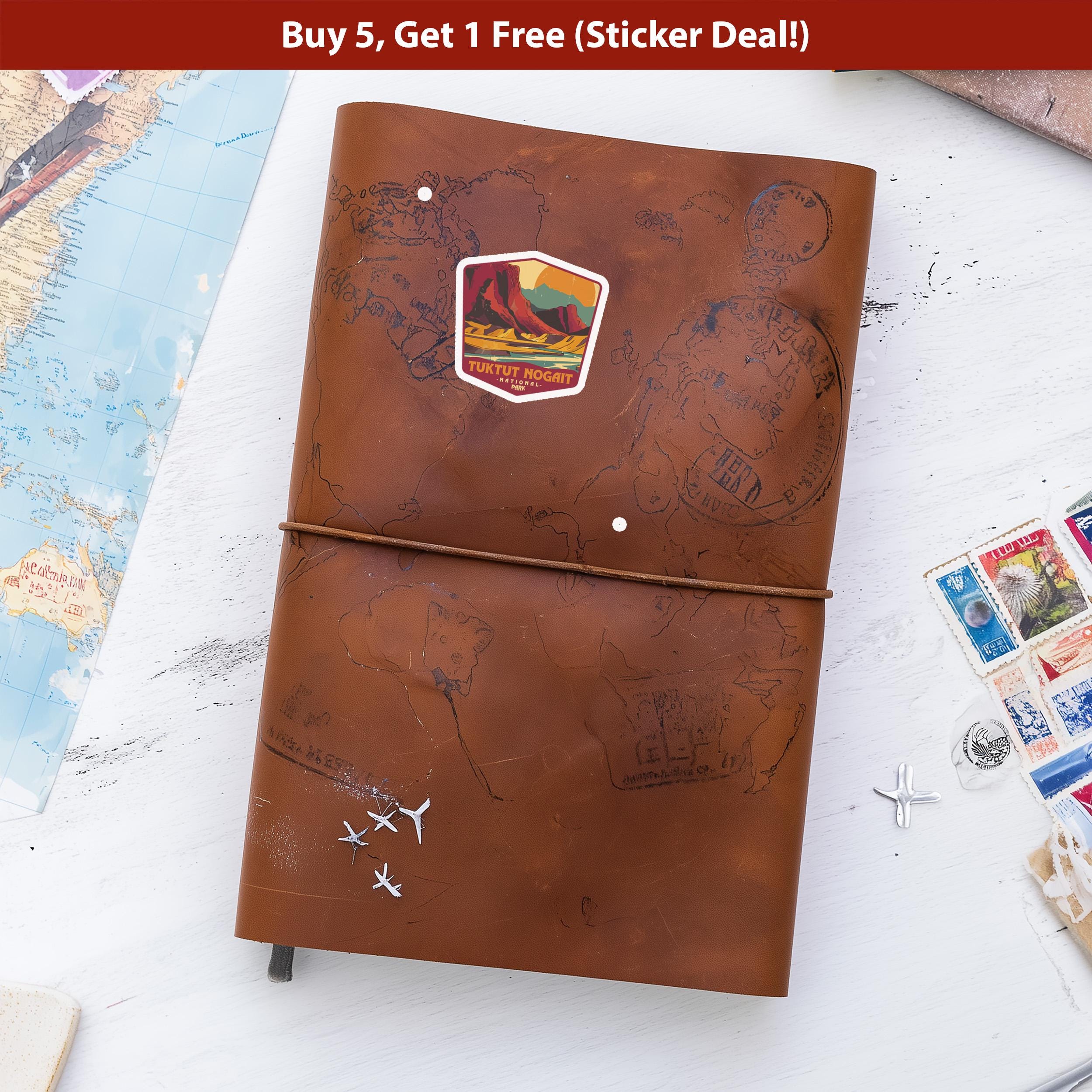 Tuktut Nogait Sticker National Park, Vinyl Canada Northwest Territories, Retro Water Bottle Decal Hiking