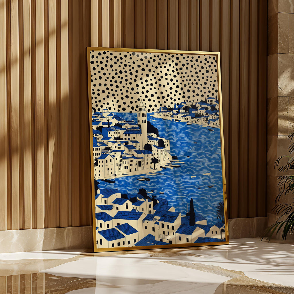 Split Croatia Wall Art Print, Pop Art Modern Large Size Poster Travel Gift Canvas
