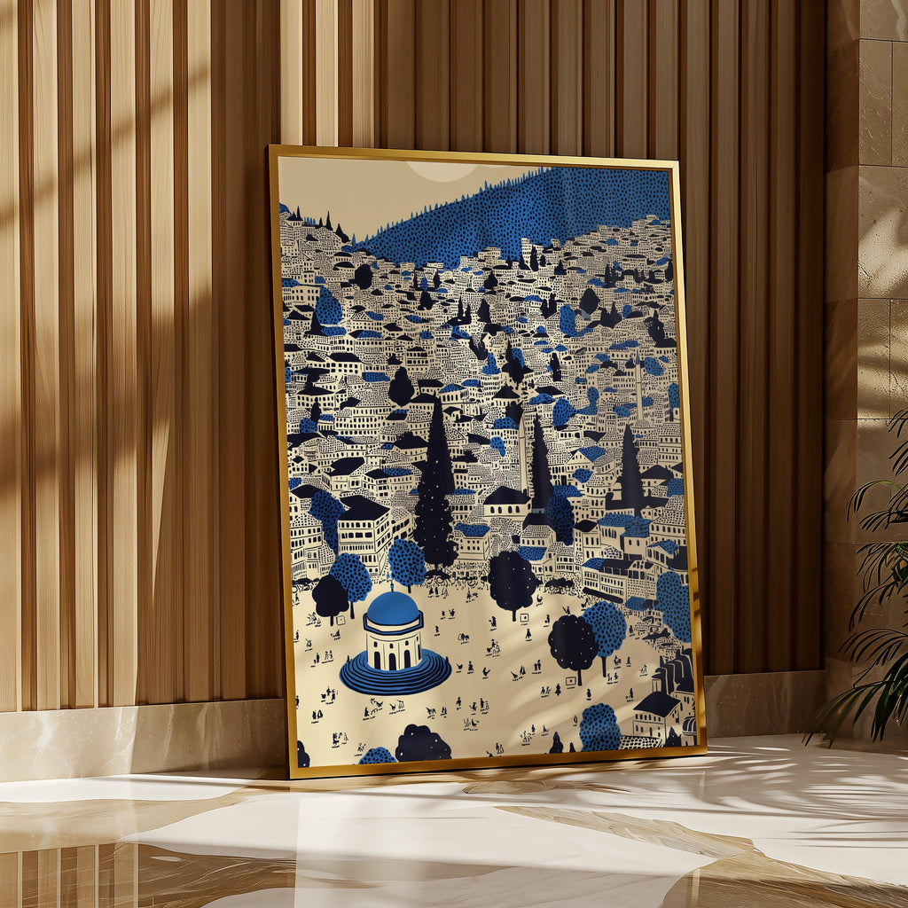 Sarajevo Wall Art Print, Pop Art Modern Poster Bosnia Travel Gift Canvas