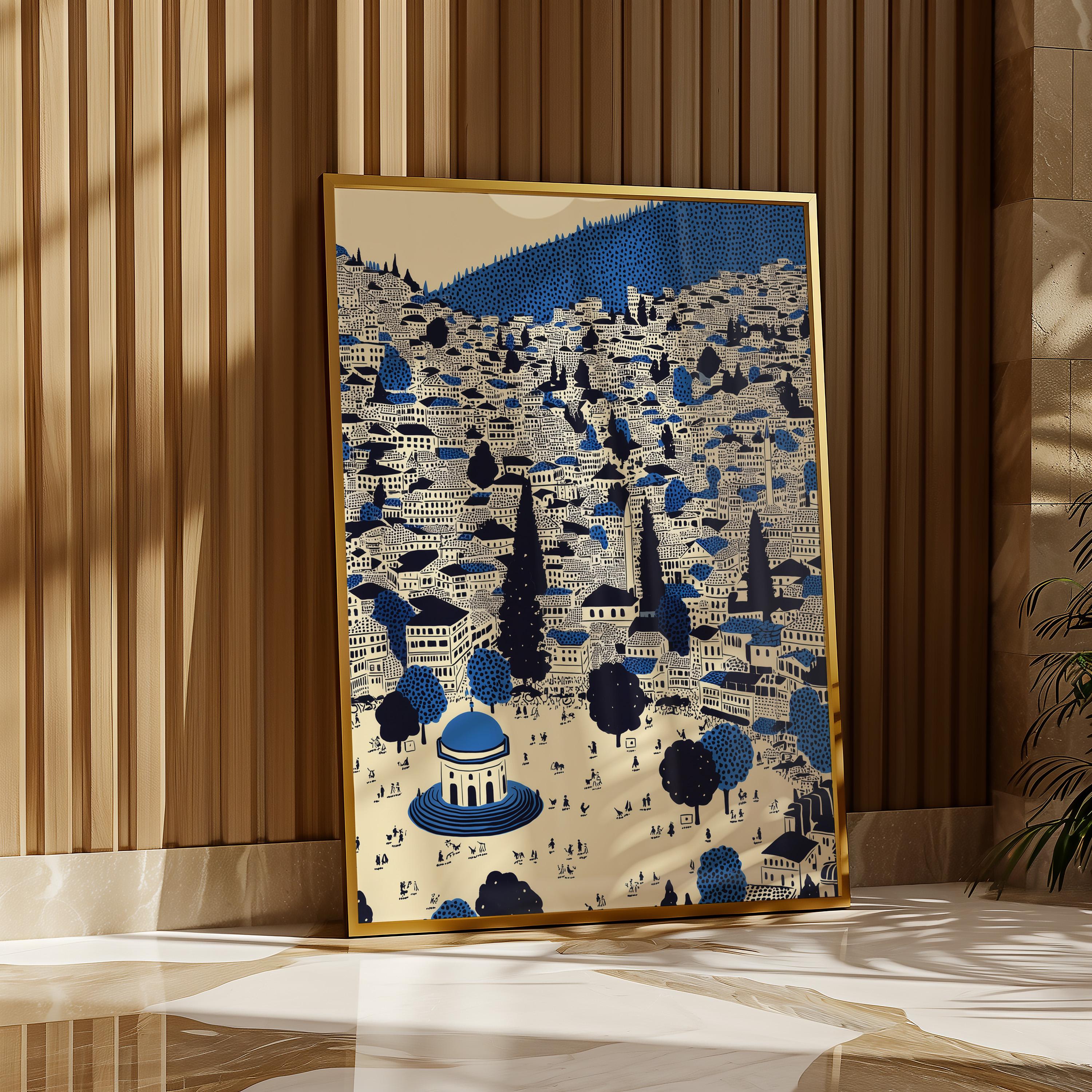 Sarajevo Wall Art Print, Pop Art Modern Poster Bosnia Travel Gift Canvas