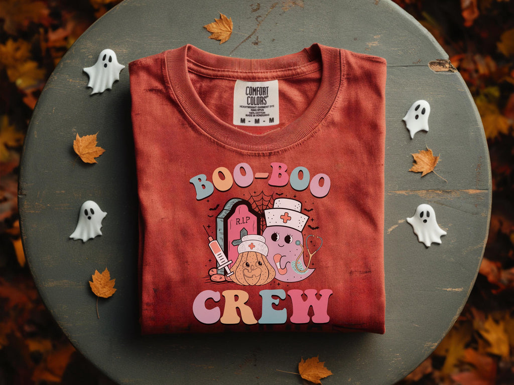 Retro Boo Boo Crew Nurse Shirt For Halloween Season, Cute Scary desgin, Gift Idea for Nurse & healthcare crew