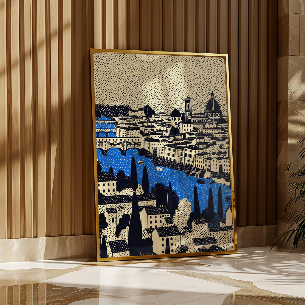 Florence Italy Wall Art Print, Pop Art Modern Poster Travel gif