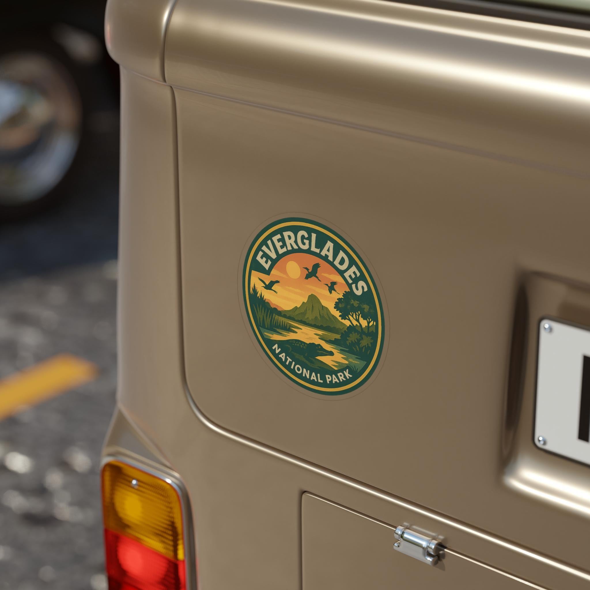 Everglades National Park Car Sticker, Retro Vinyl Decal Bumper Sticker, Vintage Waterproof Camping