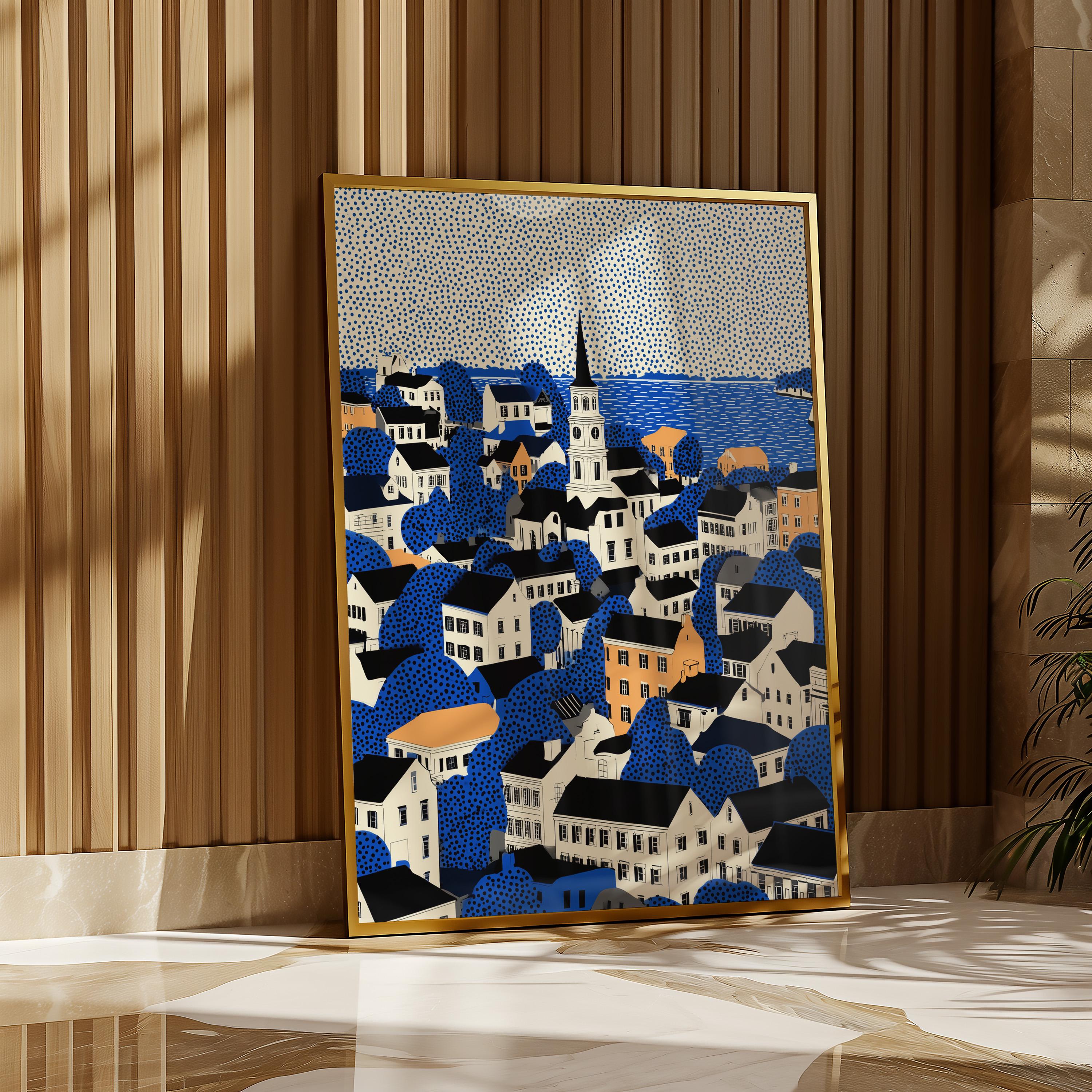Charleston Print South Carolina, Pop Art Modern Wall Art Poster Travel gift