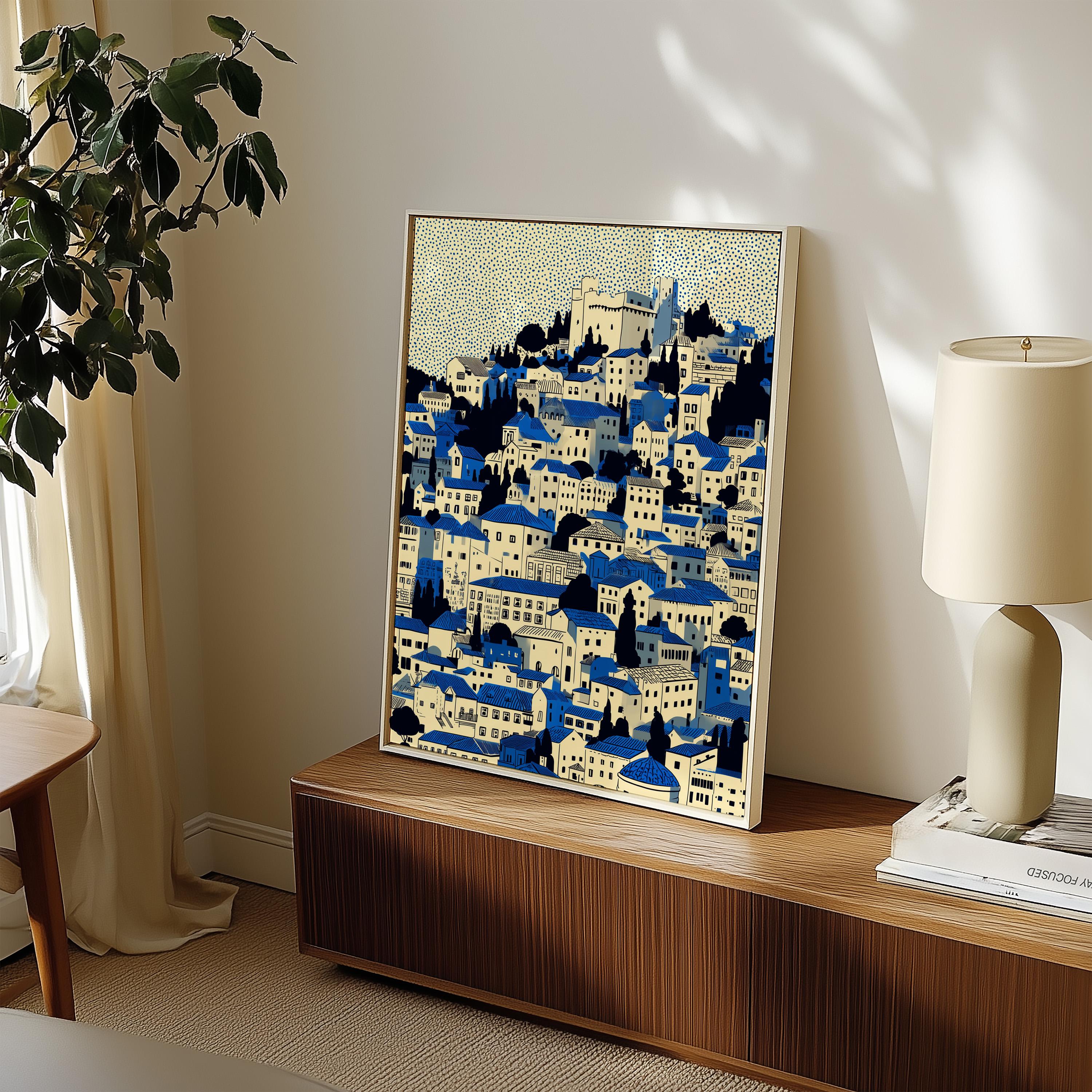 Dubrovnik Croatia Wall Art Print, Poster, Pop Art Modern Travel gift