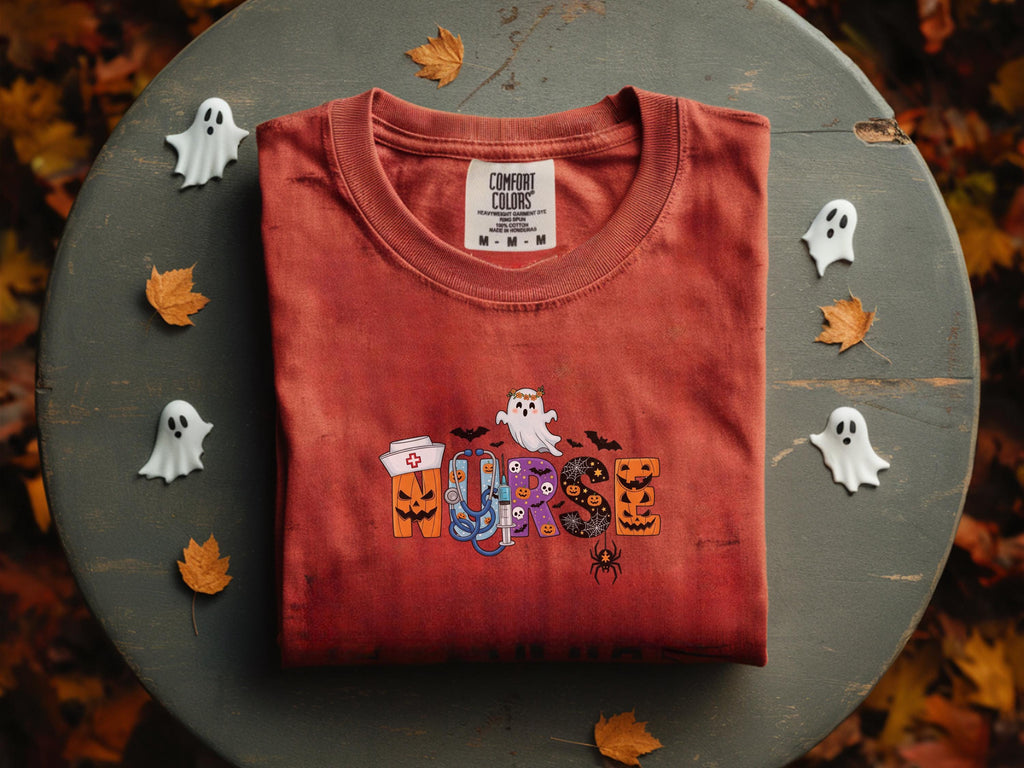 Halloween Shirt for Nurses Spooky Nurse Shirt, Halloween Nurse Sweatshirt, Nurse Tee, Halloween Gift Gift for nurse, Cute ghosts,