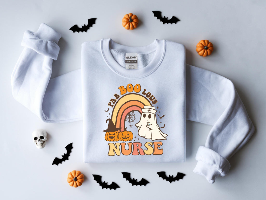 Halloween Nurse Sweatshirt, Spooky Season Graphic Tee