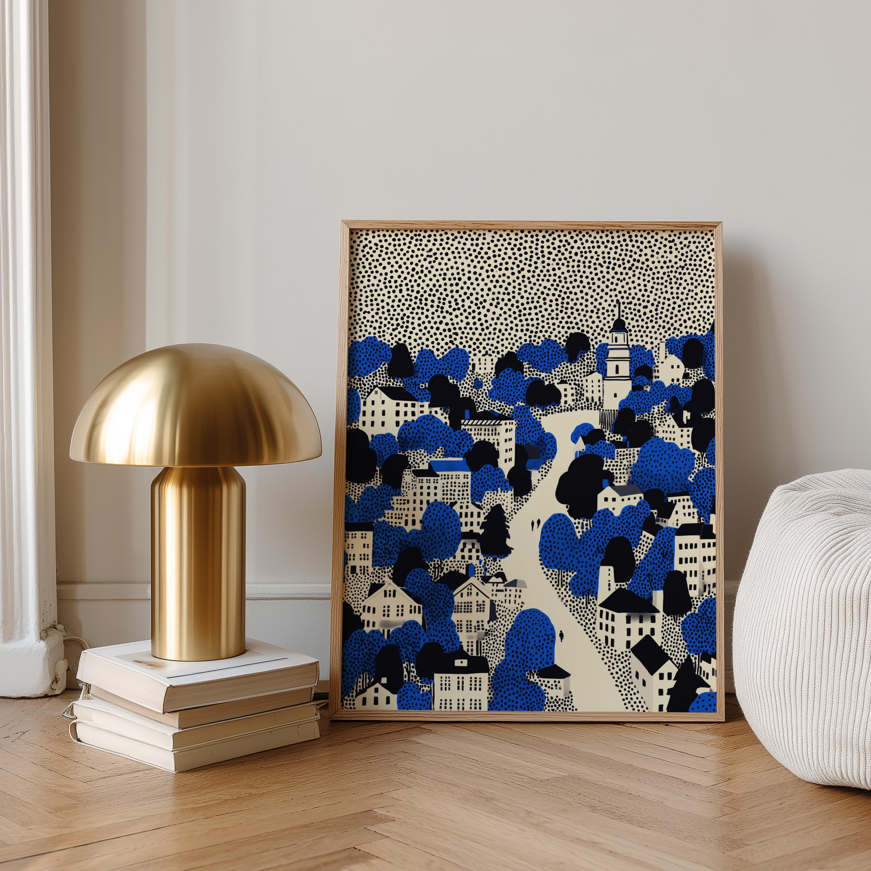 Boston Massachusetts Wall Art Print, Pop Art Modern Poster Travel Gift Canvas