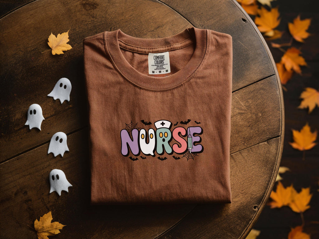 Funny Ghost Nurse Sweatshirt, Halloween RN Crewneck, Cute Spooky Nurse Fall Shirt, Gift for nurse Crew Shirt, Nurse Halloween Costume,