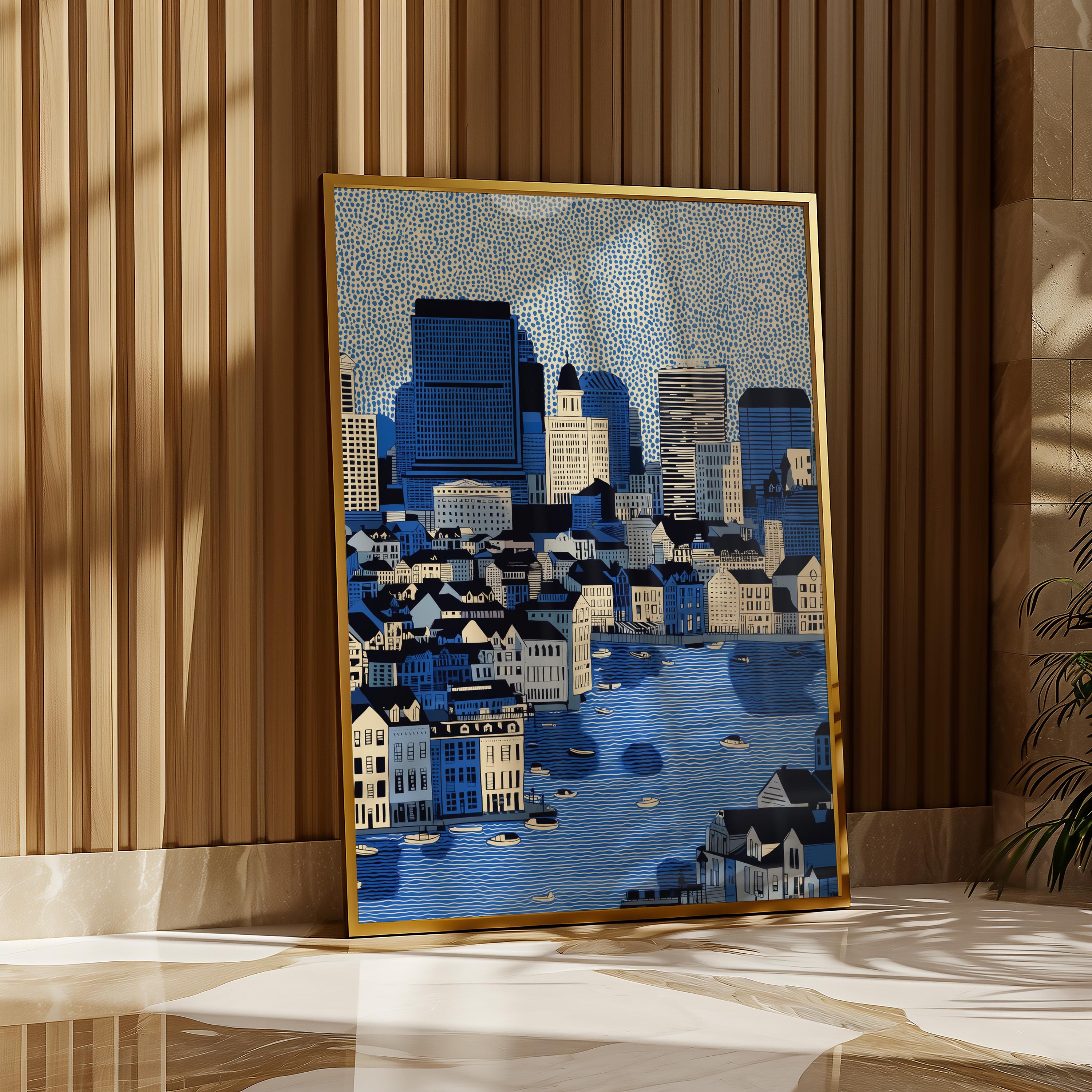 Baltimore Maryland Print, Pop Art Modern Wall Art Poster Travel gift