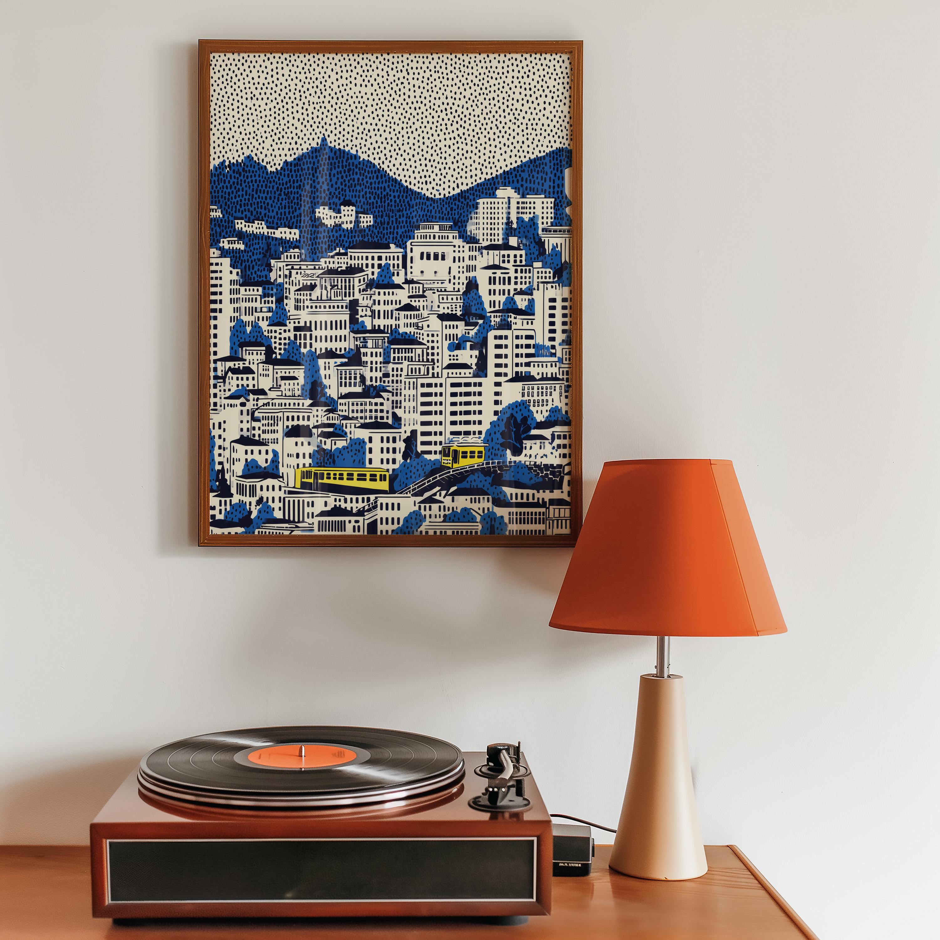 Wellington New Zealand Wall Art Print, Pop Art Modern Poster Travel gift