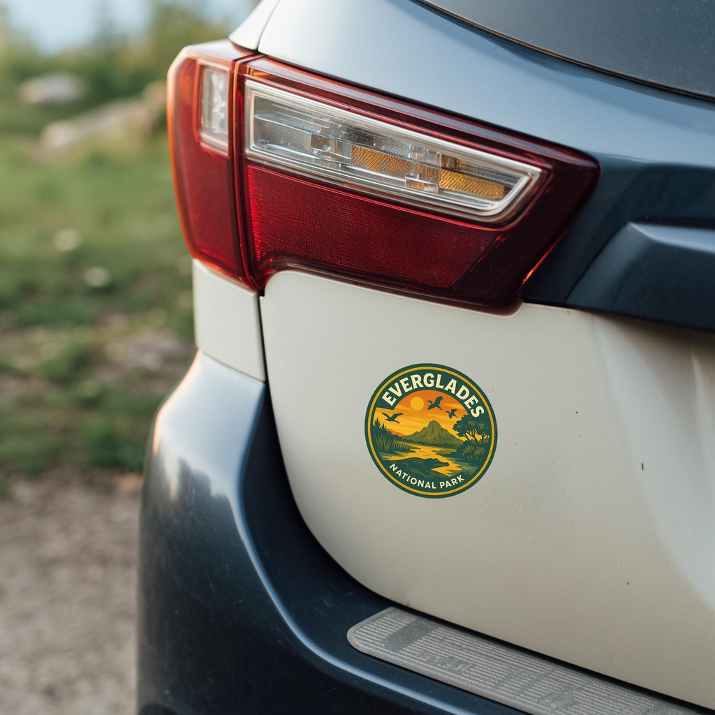 Everglades National Park Car Sticker, Retro Vinyl Decal Bumper Sticker, Vintage Waterproof Camping