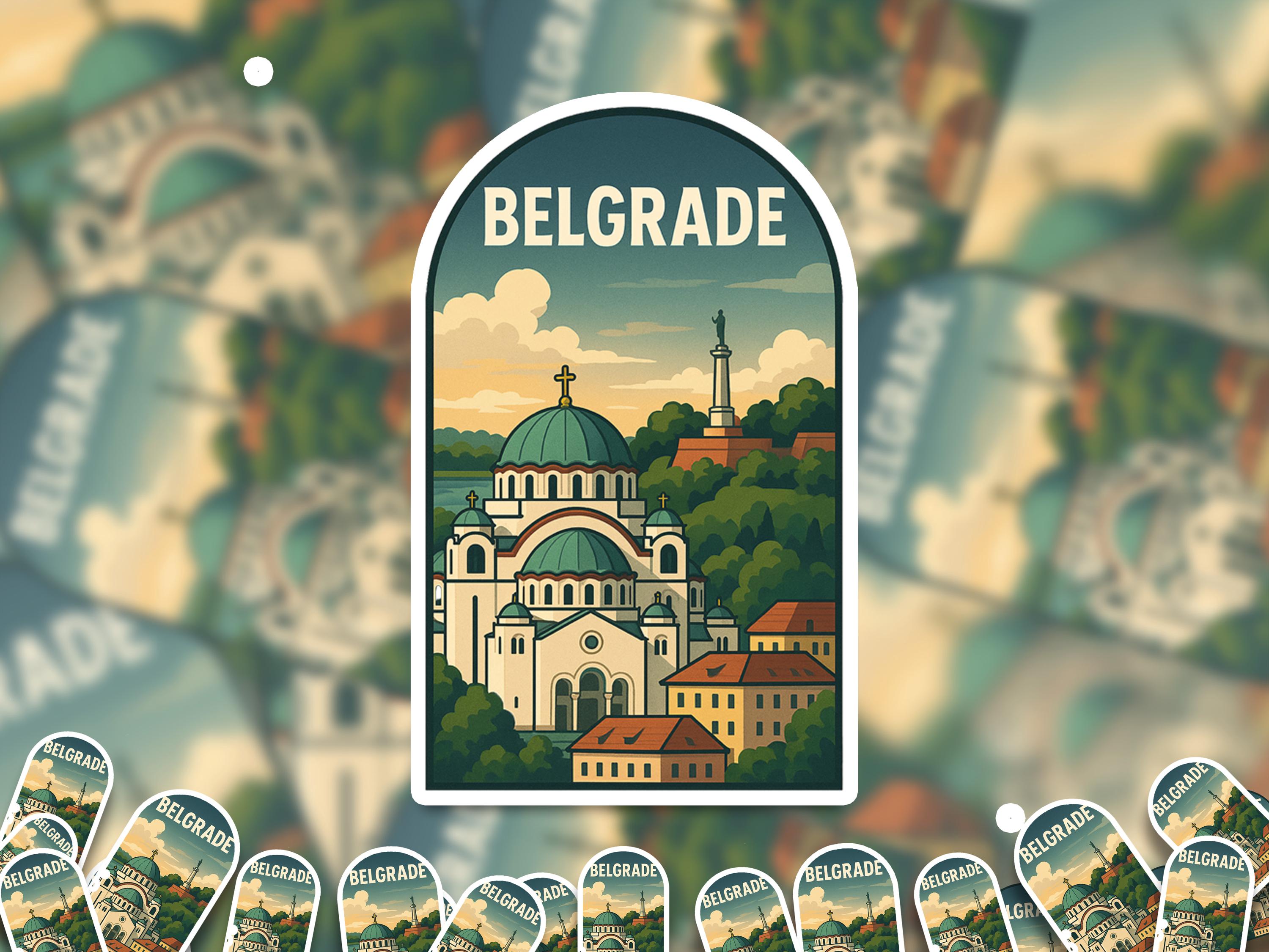 Zagreb Croatia Sticker, Vintage City Vinyl Decal, Retro Travel Lover Collection, Journal Scrapbook