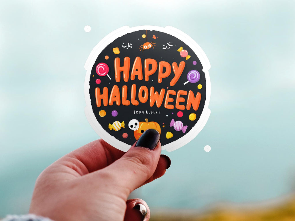 Custom Halloween Sticker: Personalized Waterproof Vinyl Decal