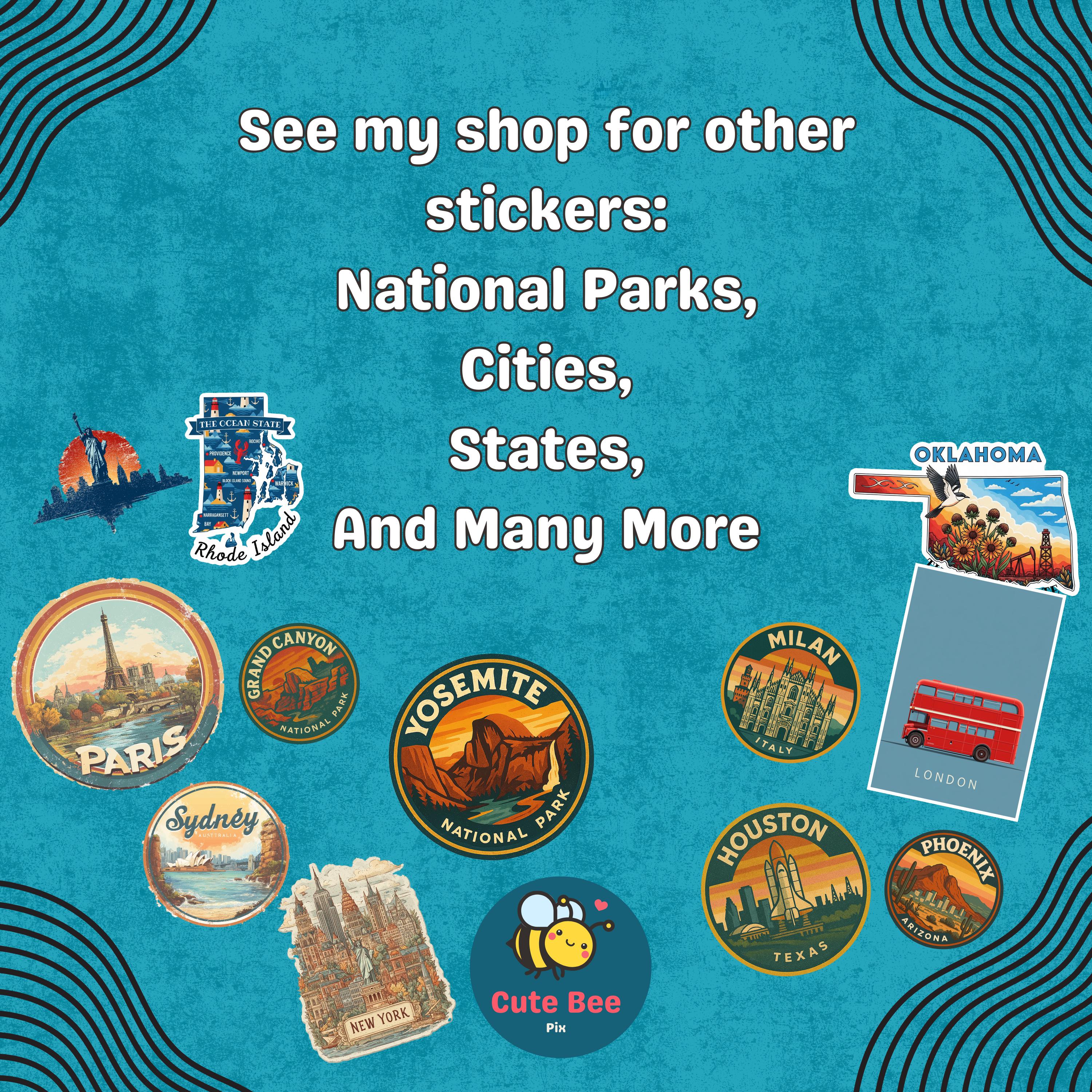 Hawaii Volcanoes National Park Sticker, Retro Vinyl Waterproof Decal, Vintage USA Travel Collection