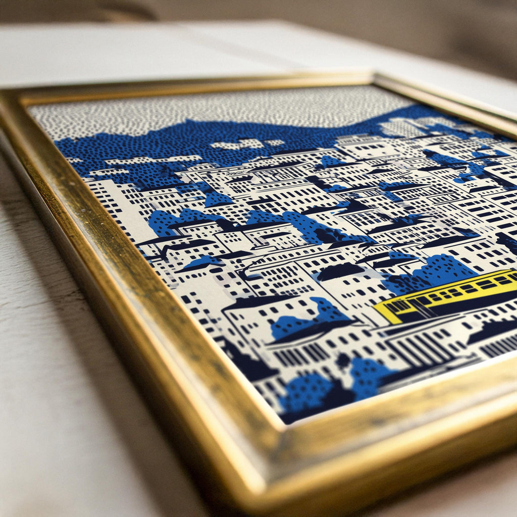 Wellington New Zealand Wall Art Print, Pop Art Modern Poster Travel gift