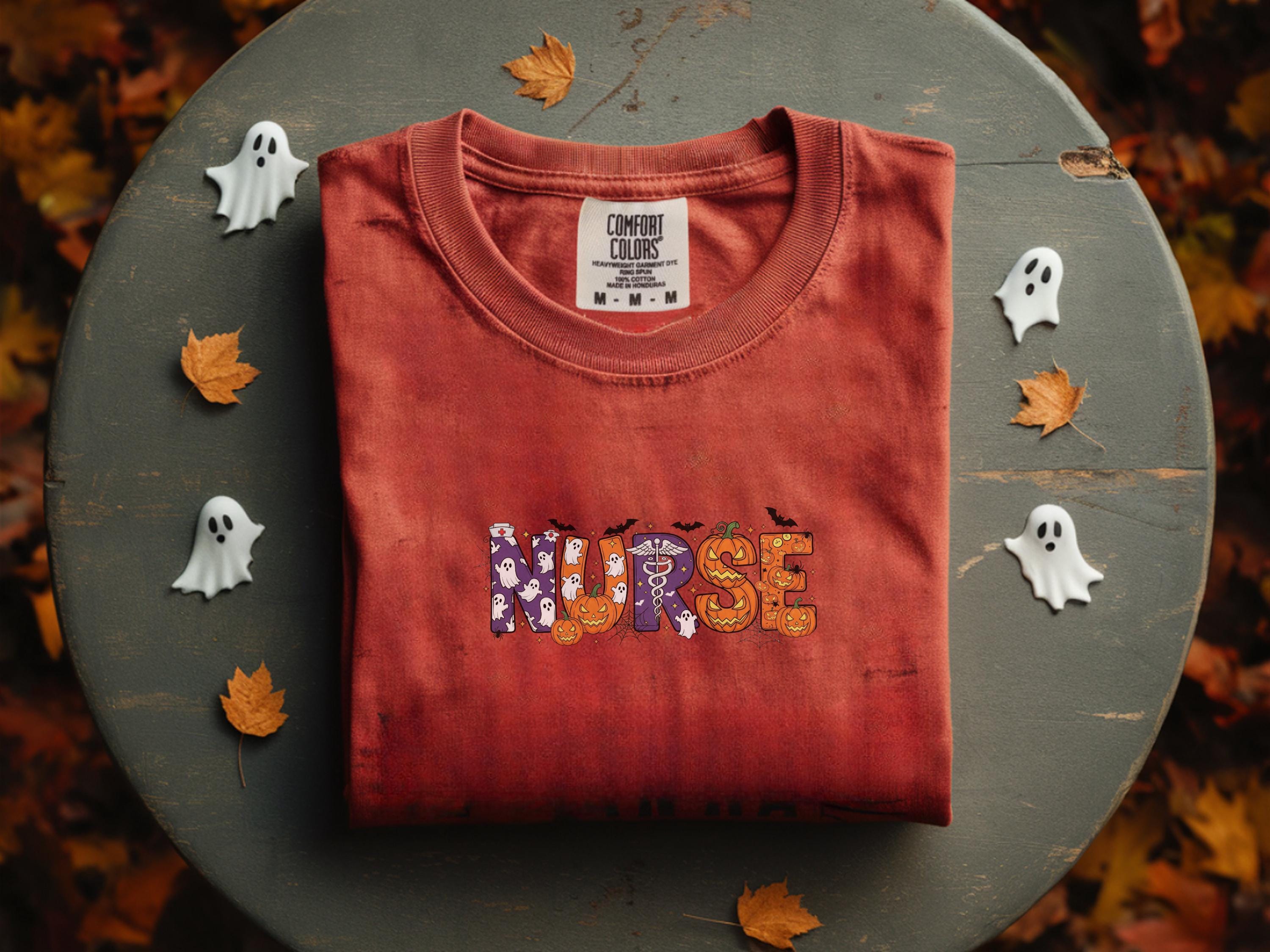 Halloween Nurse Shirt For Spooky Season, Cute Scary desgin, Gift Idea for Nurse & healthcare crew