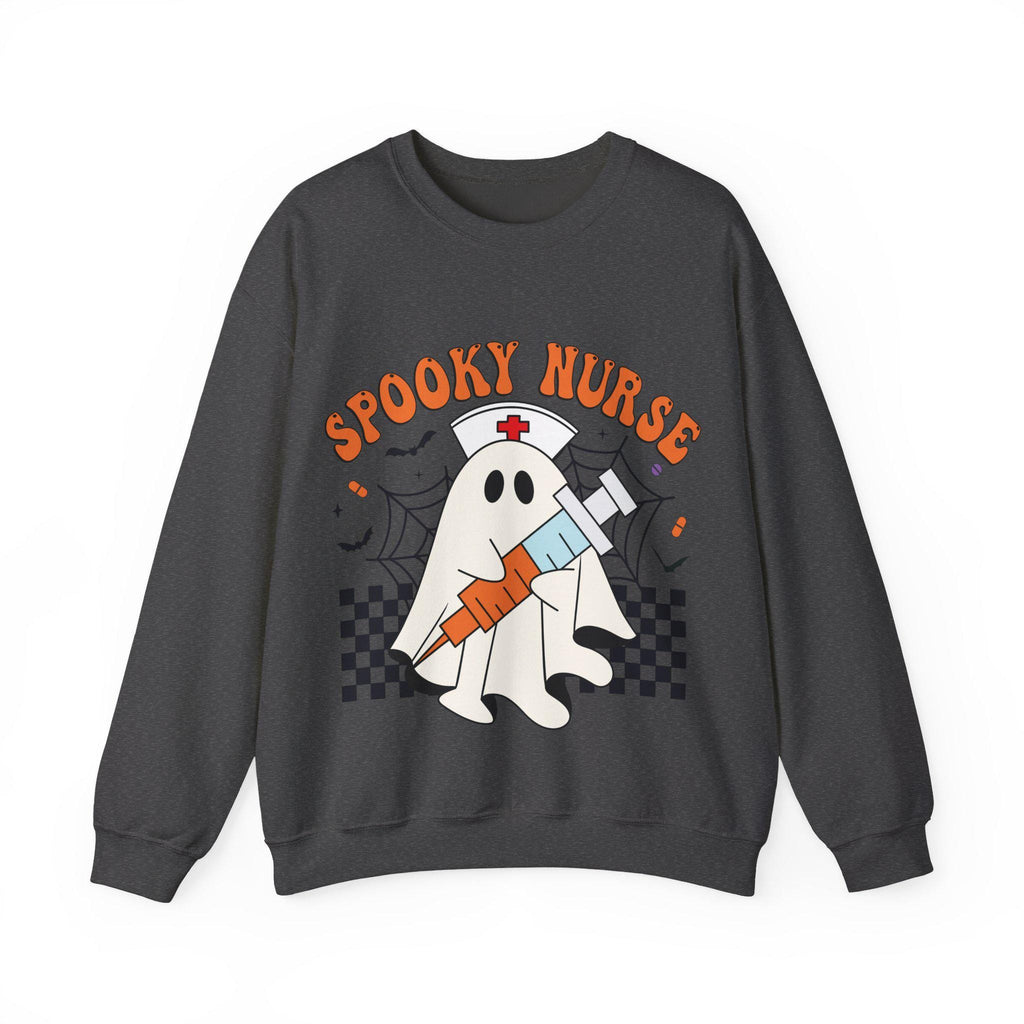 Spooky Nurse retro Halloween Sweatshirt, Halloween Gift for Nurse Sweater, Nurse Spooky , Nurse Halloween Boo Boo Crew
